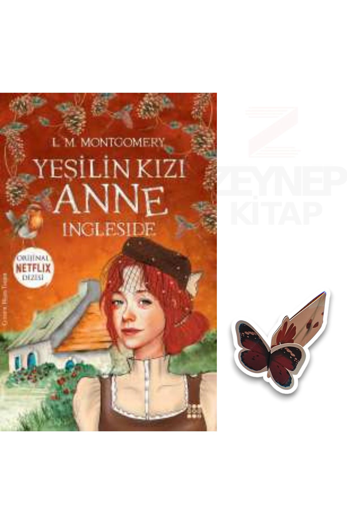 Dokuz Yayınları Yeşilin Kızı Anne Ingleside - L.M. Montgomery(Özel Tasarım Kelebek Ayraç Hediye)