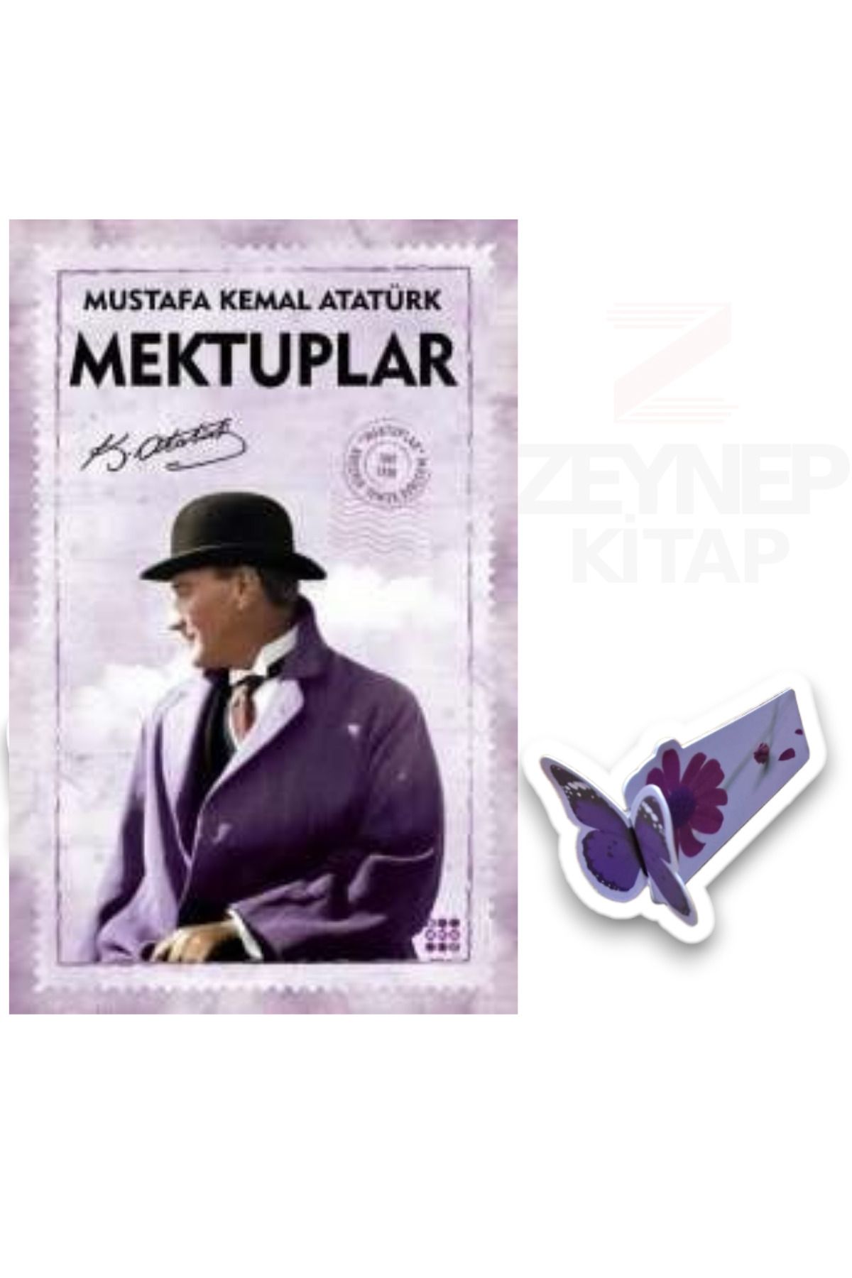 Dokuz Yayınları Mektuplar - Mustafa Kemal Atatürk(Özel Tasarım Kelebek Ayraç Hediye)