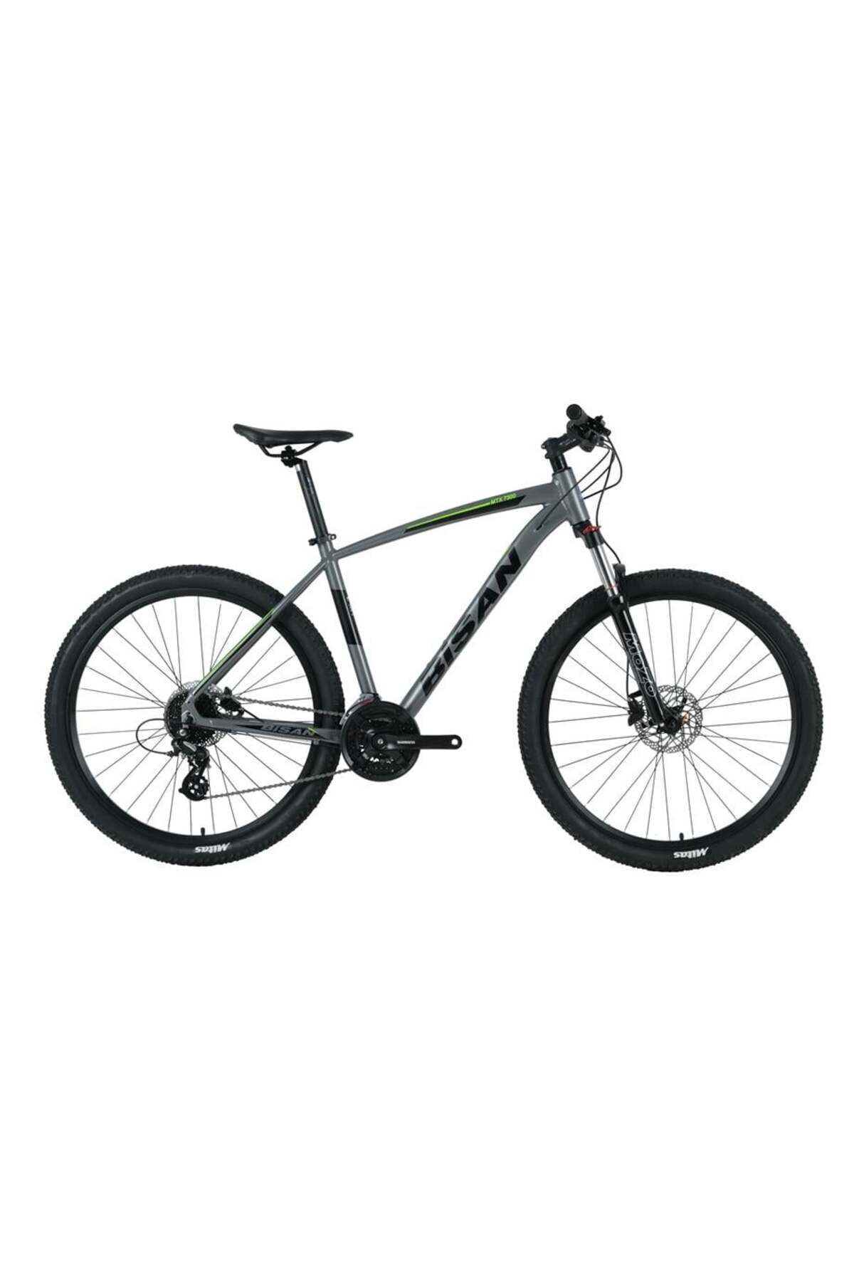 SerenityHaven BİSAN MTX 7300 ERKEK DAĞ BİSİKLETİ 48CM HD 26 JANT 24 VİTES METALİK GRİ YEŞİL