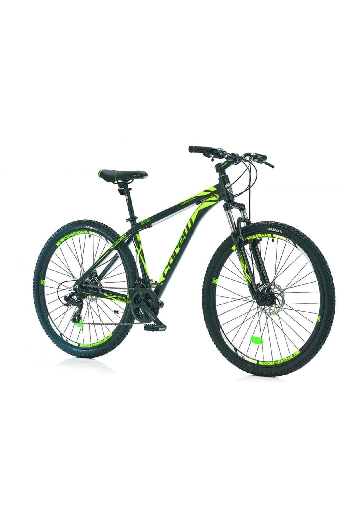 SerenityHaven Snoop 4.3 Erkek Dağ Bisikleti 459h Md 29 Jant 24 Vites Siyah Neon Sarı