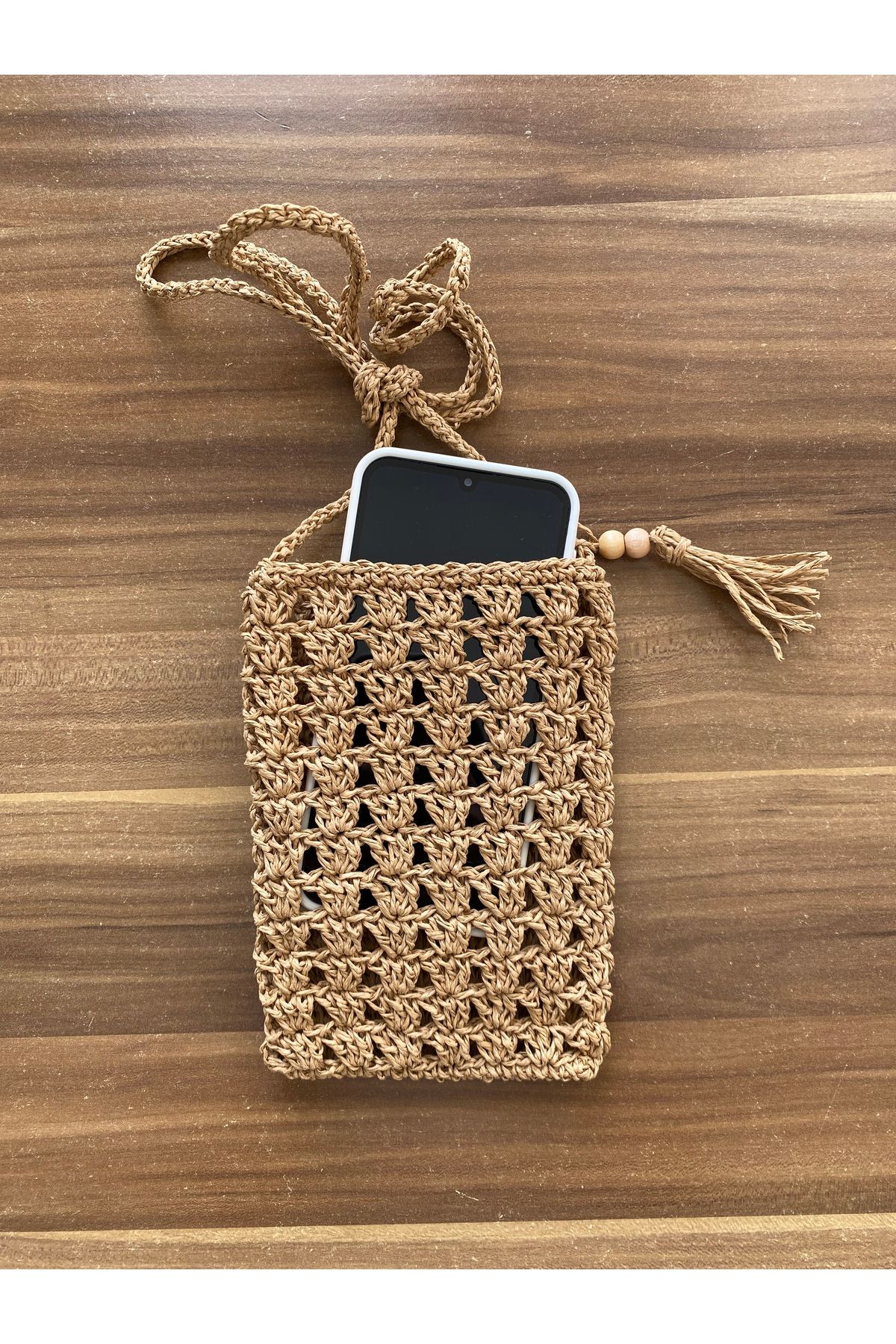 VİONA Kağıt İplik Telefon Çantası