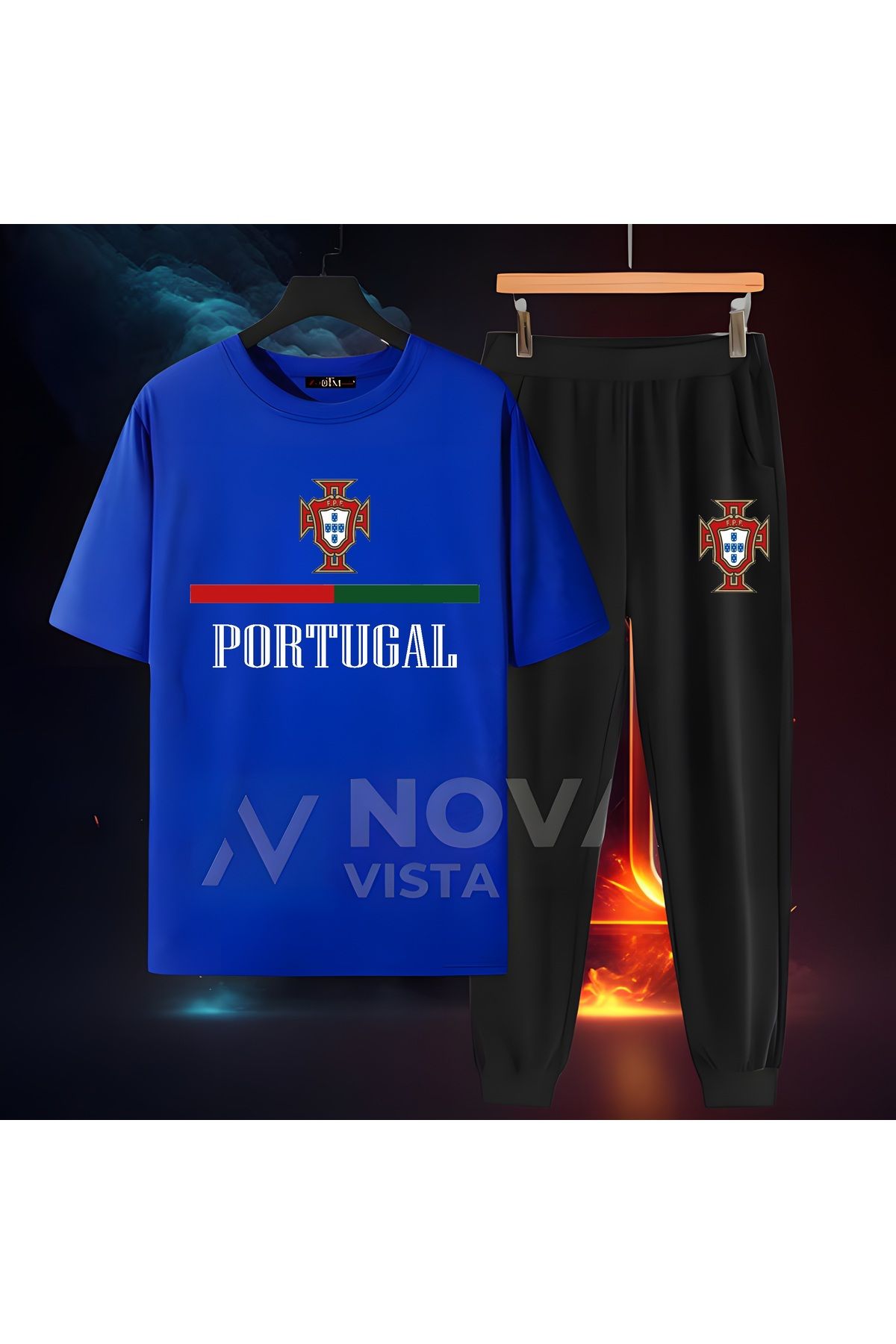 Biy Store Portekiz milli takım forma baskılı unisex kısa kollu kadın erkek tişört t-shirt eşofman takımı
