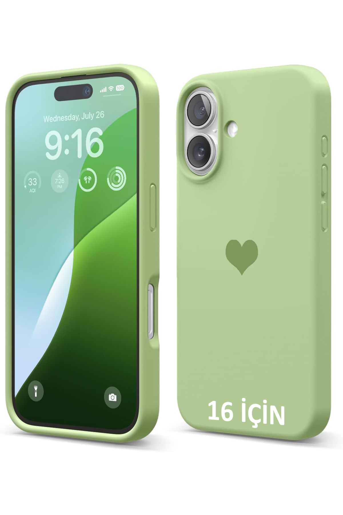 GAGA ELEKTRONİK İphone 16 Için Silikon Darbeye Dayanıklı Mikrofiber Astarlı Koruyucu Kılıf