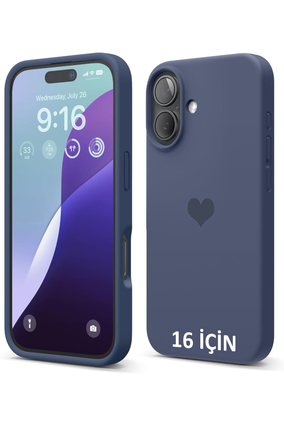 GAGA ELEKTRONİK İphone 16 Için Silikon Darbeye Dayanıklı Mikrofiber Astarlı Koruyucu Kılıf