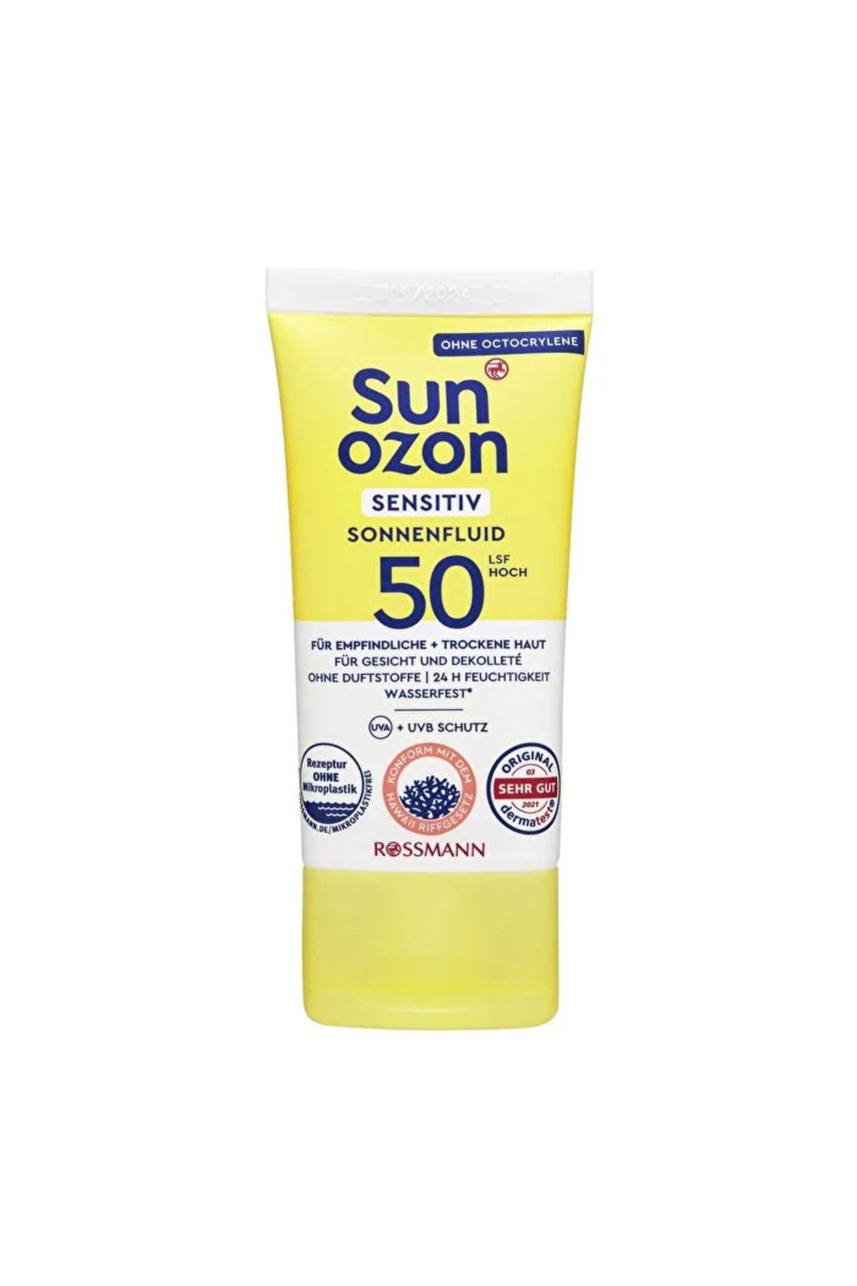 SunOzon Güneş Koruyucu Yüz Kremi Sensitive 50SPF - Hassas Cilt - 50 ml
