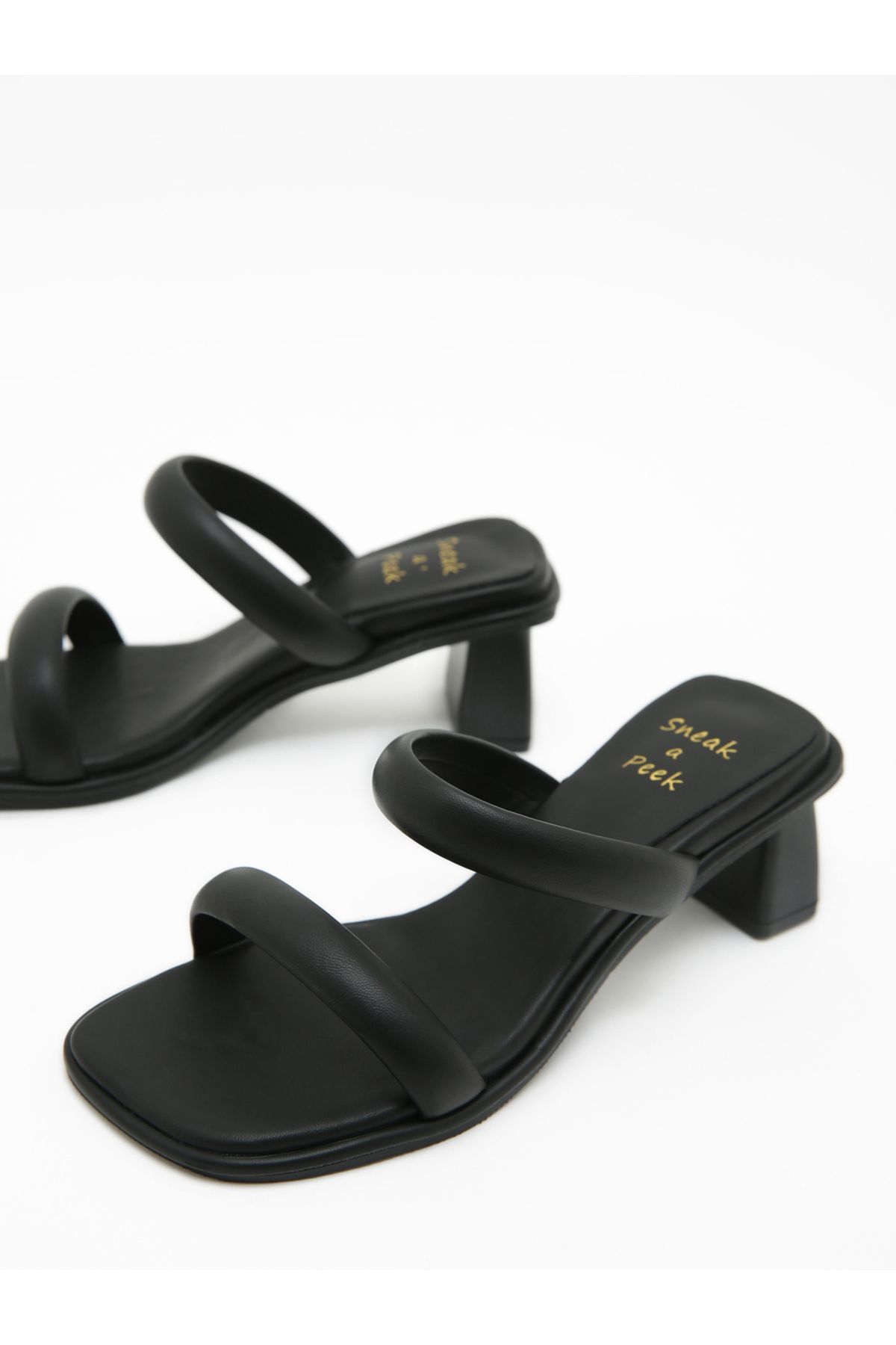 Sneak-a-Peek By Styli-Open Toe Block Heel Sandals 4