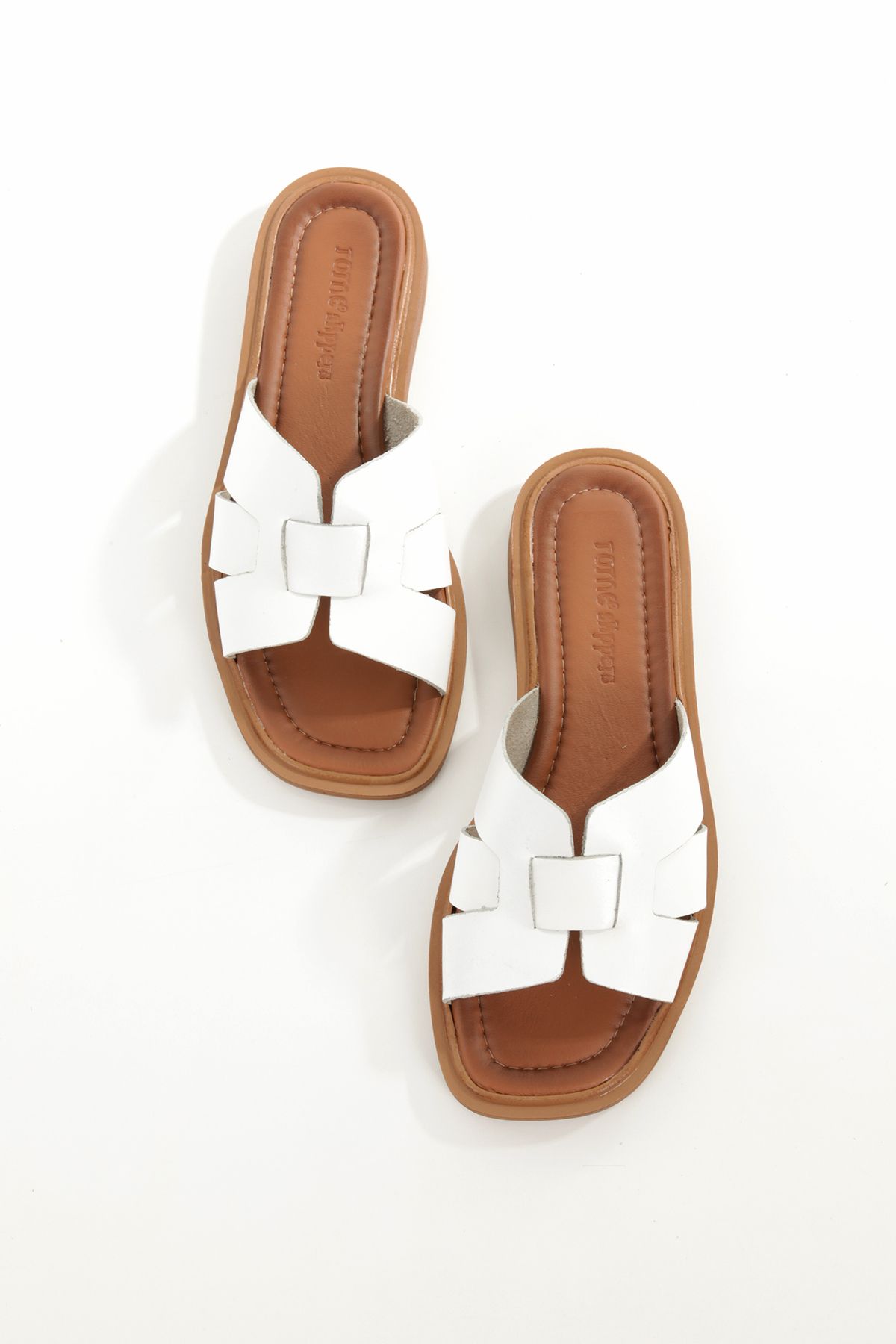 Rome Slippers RT-260022 HAKİKİ DERİ KADIN GÜNLÜK TERLİK