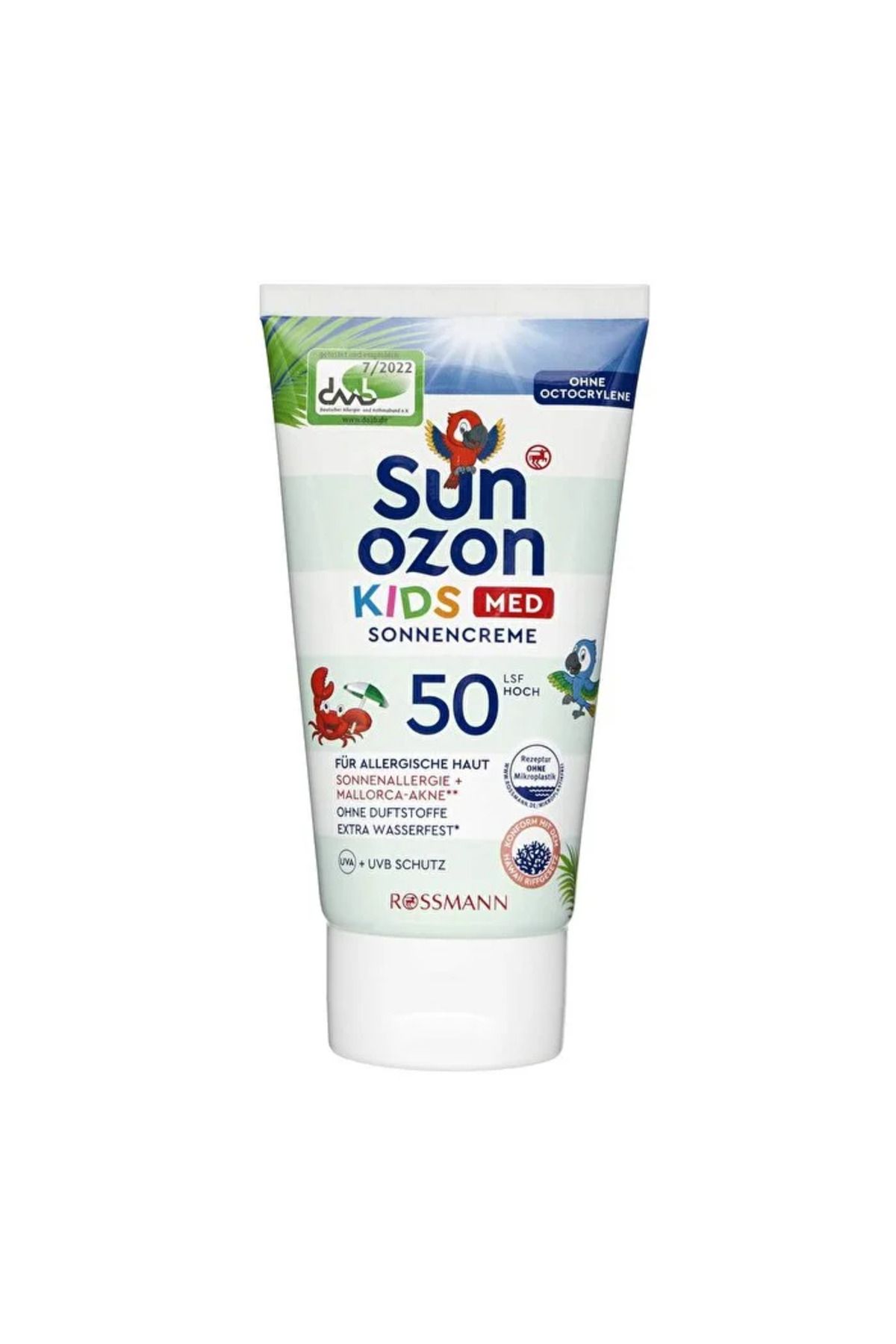SunOzon MED Çocuk Güneş Koruyucu Krem 50SPF - Hassas Cilt - 150 ml