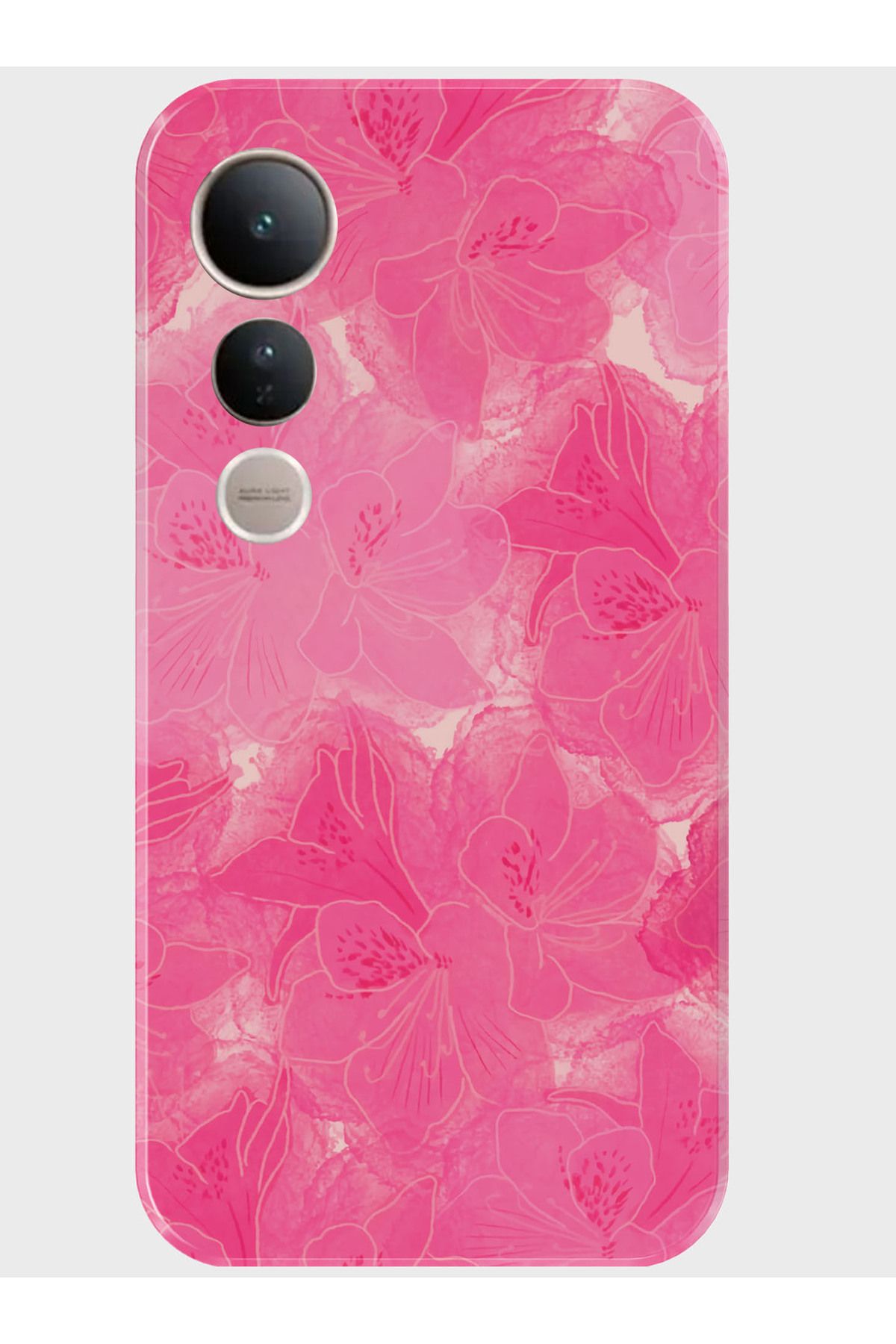 Activist Vivo V50 Lite Kılıf Kamera Korumalı Baskılı Silikon Kapak - pinkflower