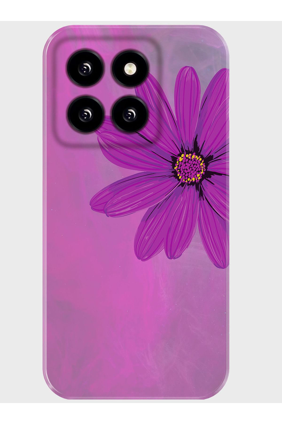 Activist Reeder S71 Kılıf Kamera Korumalı Baskılı Silikon Kapak - purpleflower