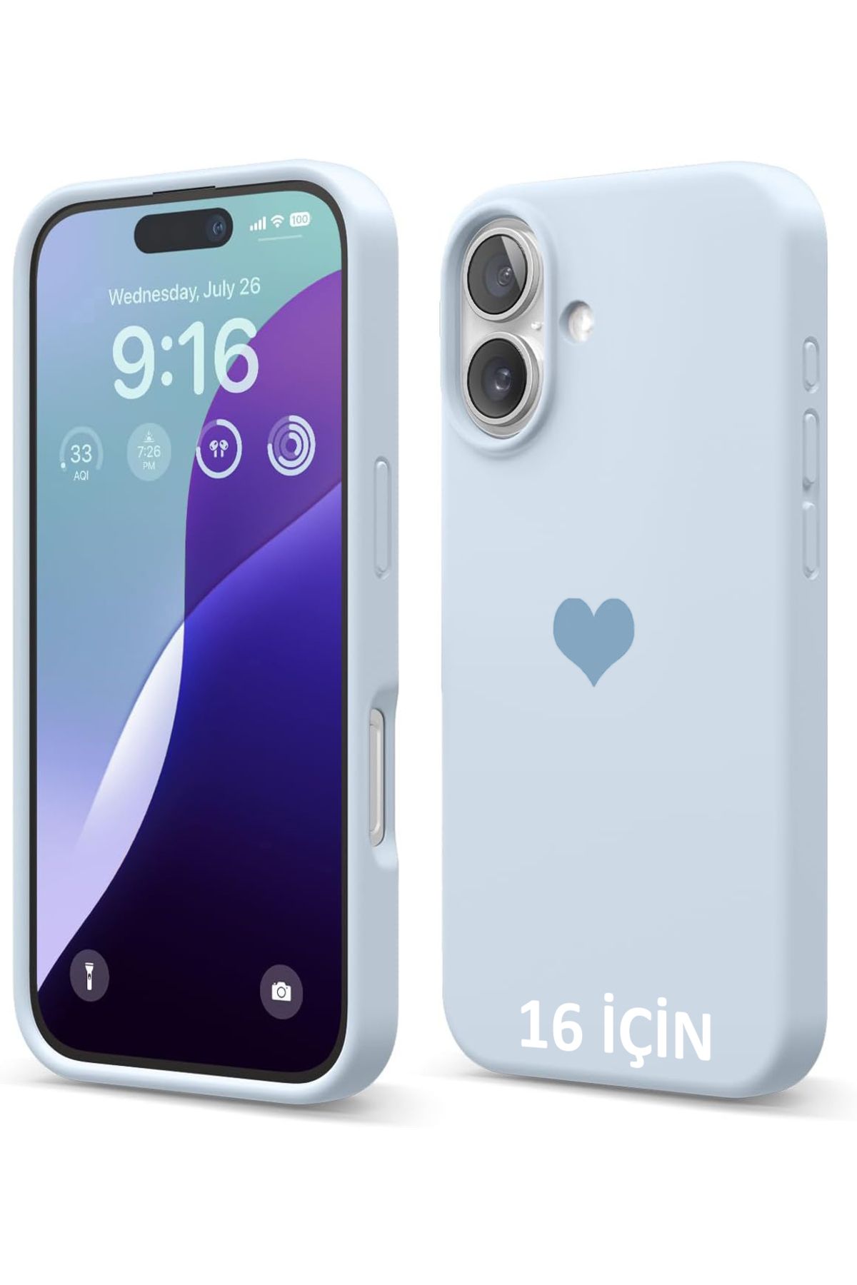 GAGA ELEKTRONİK İphone 16 Için Silikon Darbeye Dayanıklı Mikrofiber Astarlı Koruyucu Kılıf