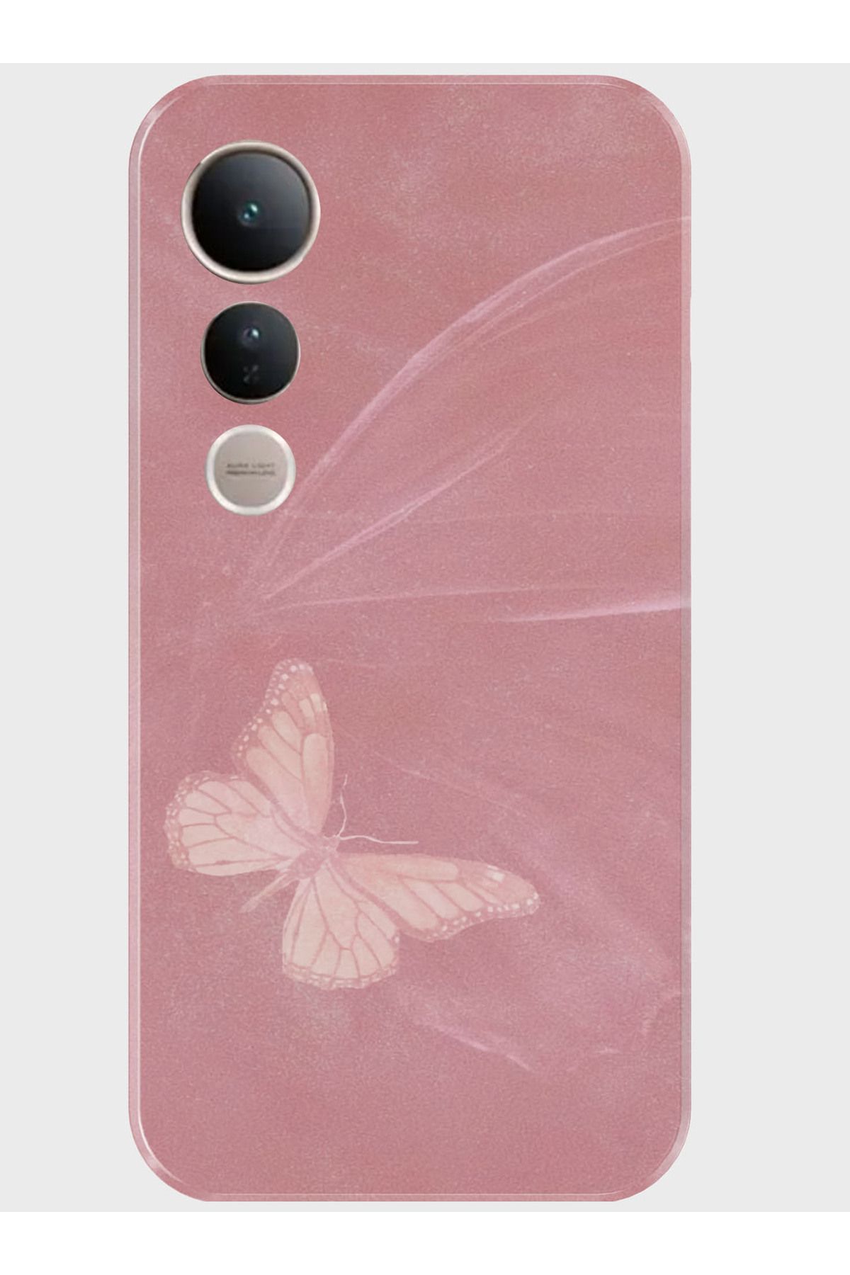 Activist Vivo V50 Lite Kılıf Kamera Korumalı Baskılı Silikon Kapak - pinkbutterfly