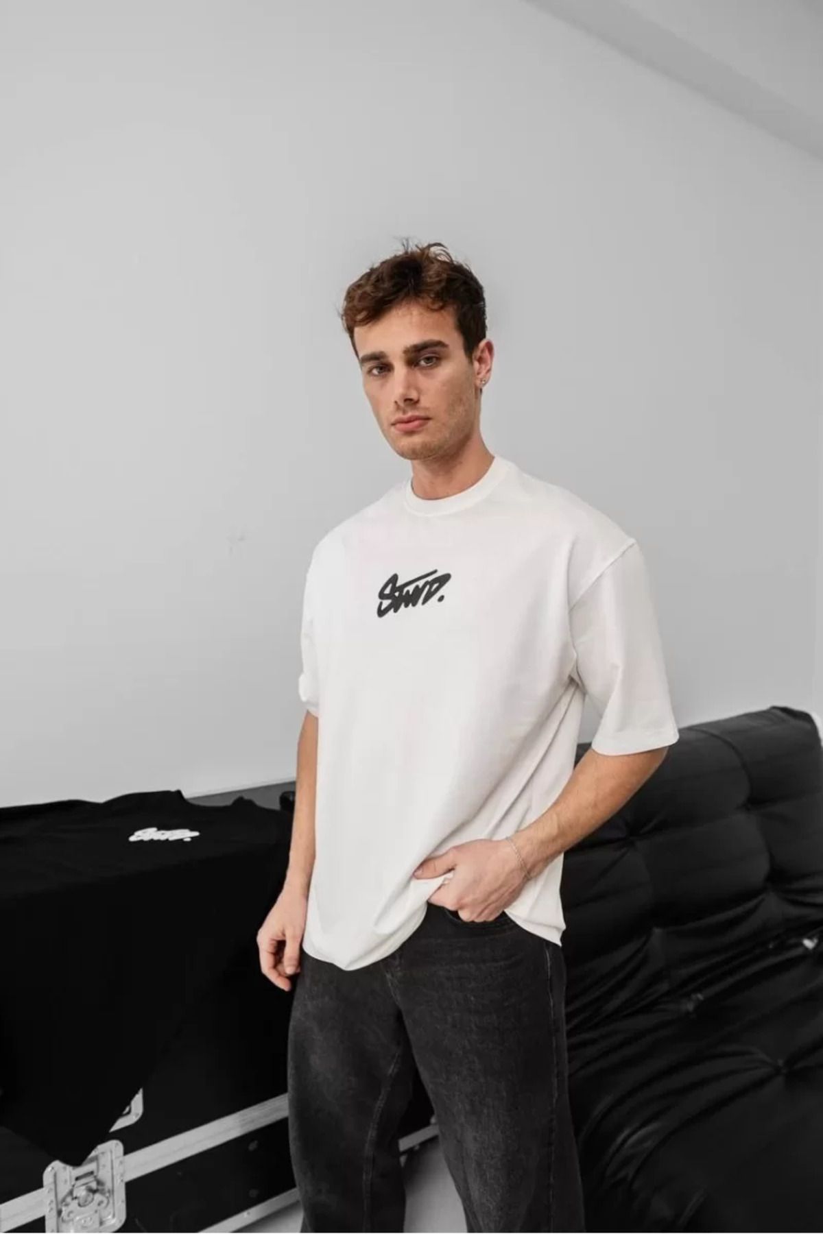 BBbutik STWD Baskılı Oversize T-shirt