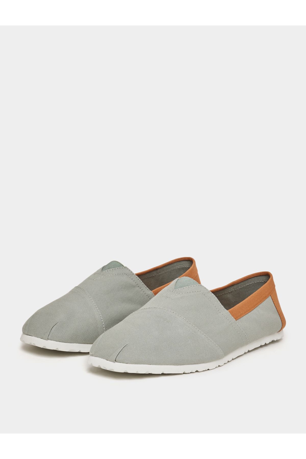 Styli-Contrast Trim Canvas Espadrille 3