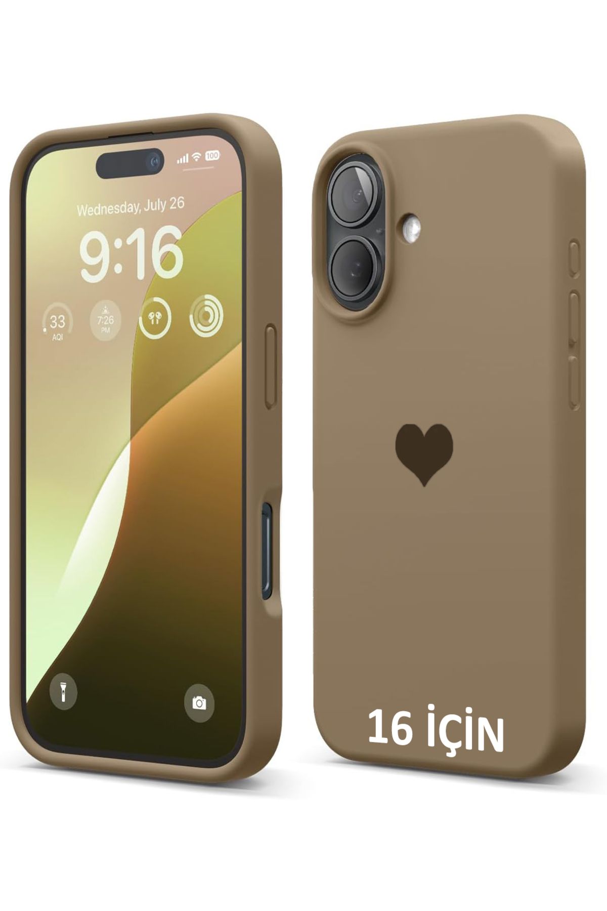 GAGA ELEKTRONİK İphone 16 Için Silikon Darbeye Dayanıklı Mikrofiber Astarlı Koruyucu Kılıf
