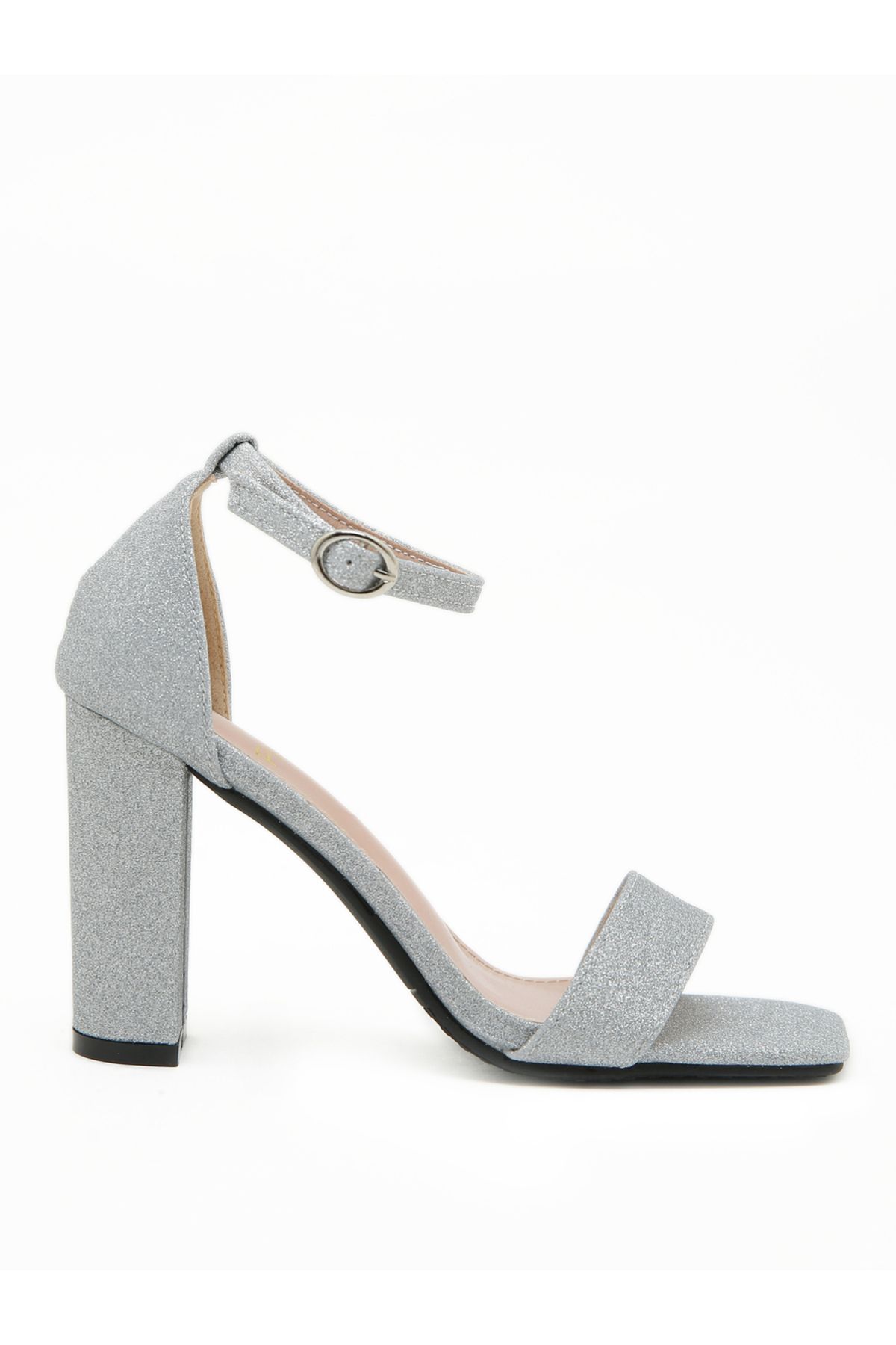 Sneak-a-Peek By Styli-Embellished Open Toe Block Heel Sandals 5