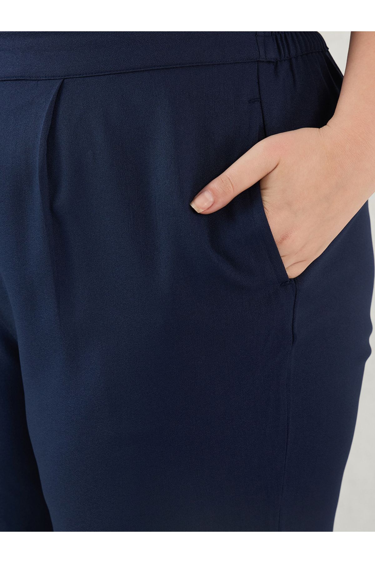 Femmella By Styli-Plus Size Button Down Top and Trousers Set 6