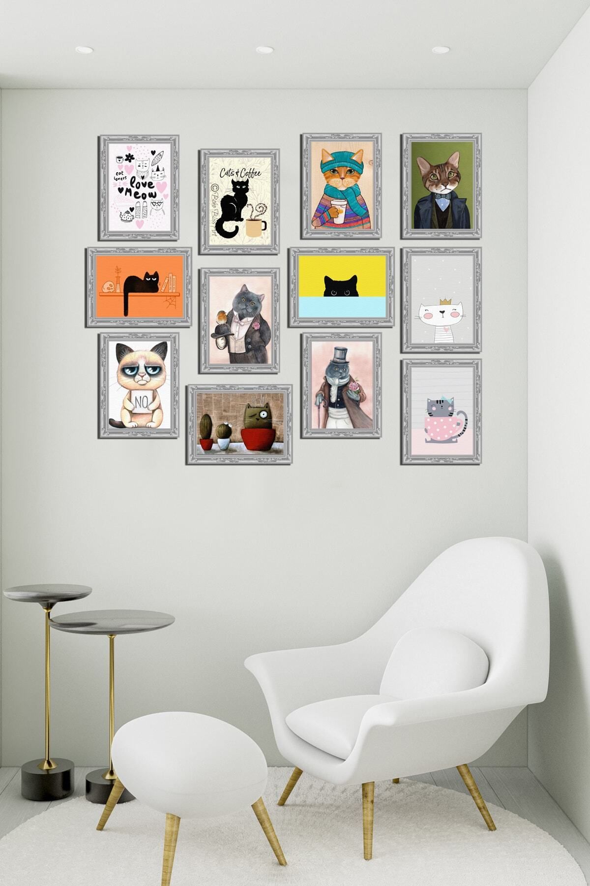 Pi Dekorasyon Modern Style 12 Parçalı Mdf Tablo Mck087