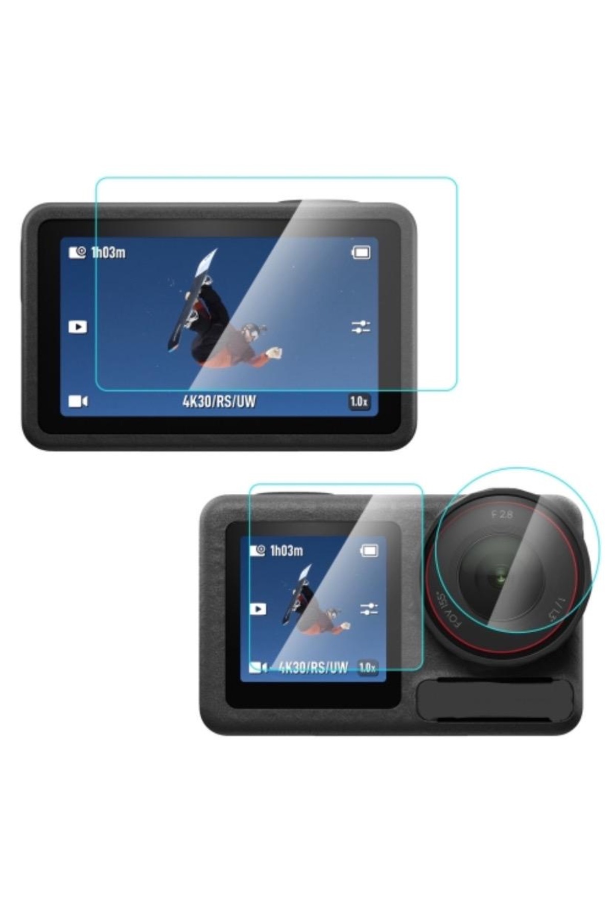 fimtech Dji Osmo Action 5 Uyumlu Ekran Koruyucu Film