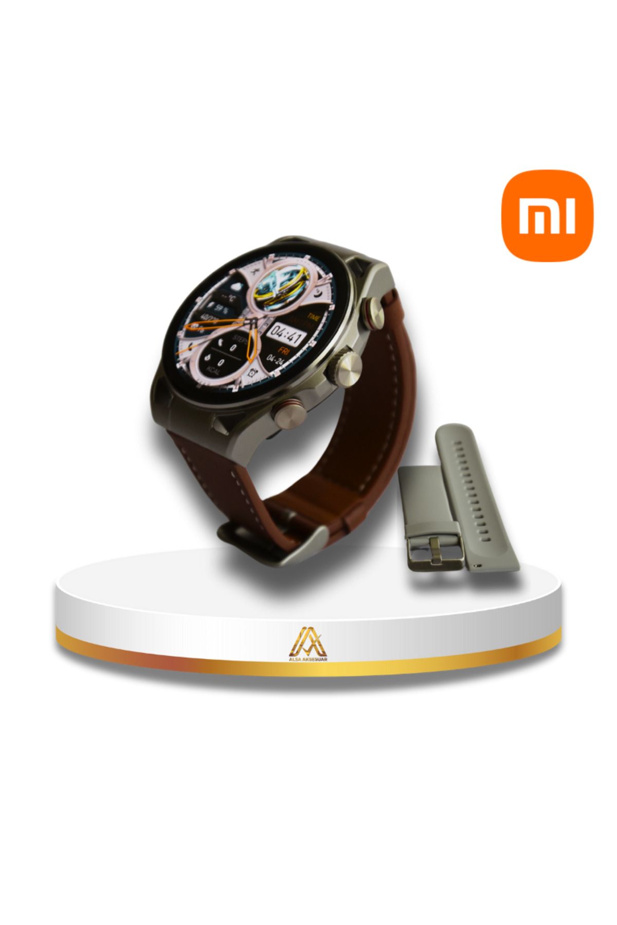 Xiaomi Hey+ GTR Arama Özellikli Akıllı Saat/ 2 Yıl Distribütör Garantili/ Yedek Kordon