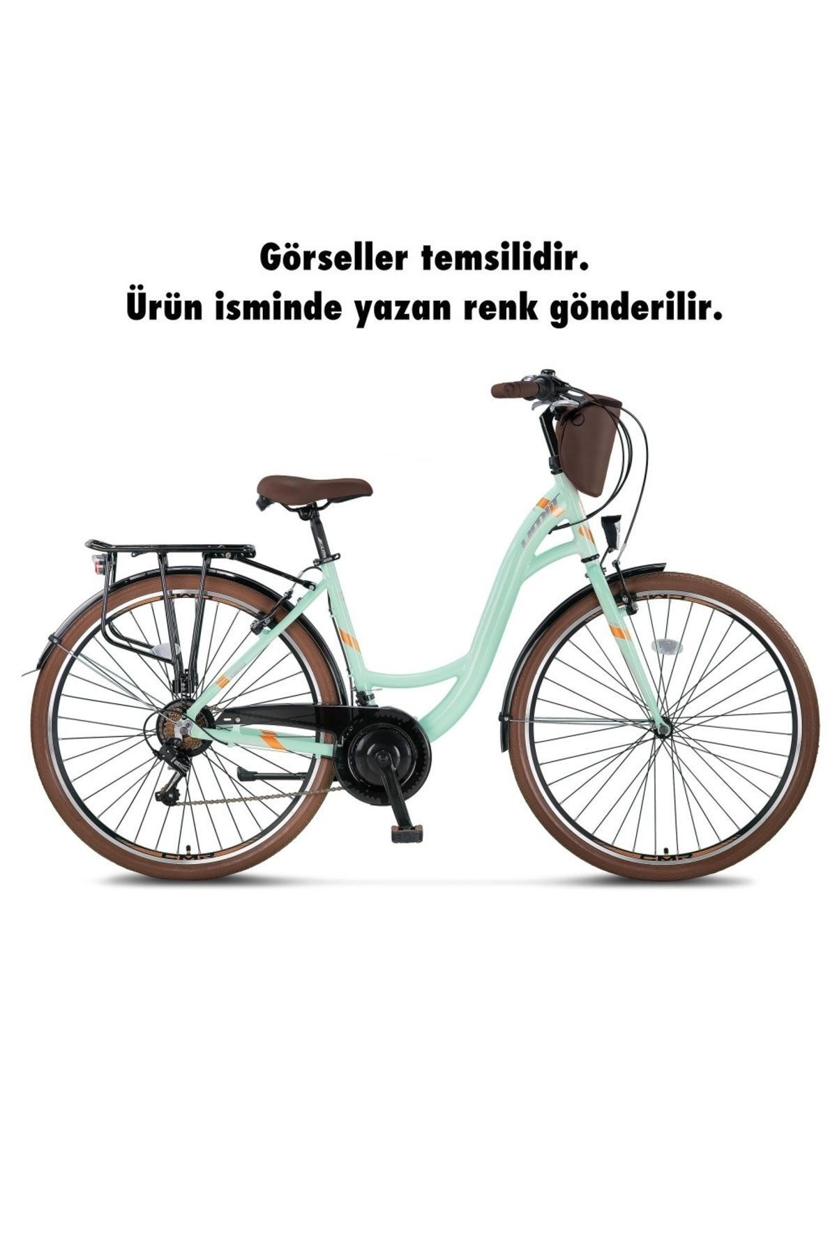 SerenityHaven Ümit 2815 Valencia Lady V Fren Kadın Şehir Bisikleti 28 Jant 21 Vites Antrasit