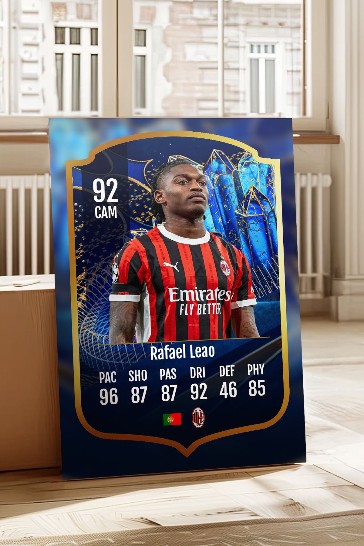 Pi Dekorasyon Futbolcu Fut Card mdf tablo serisi seti