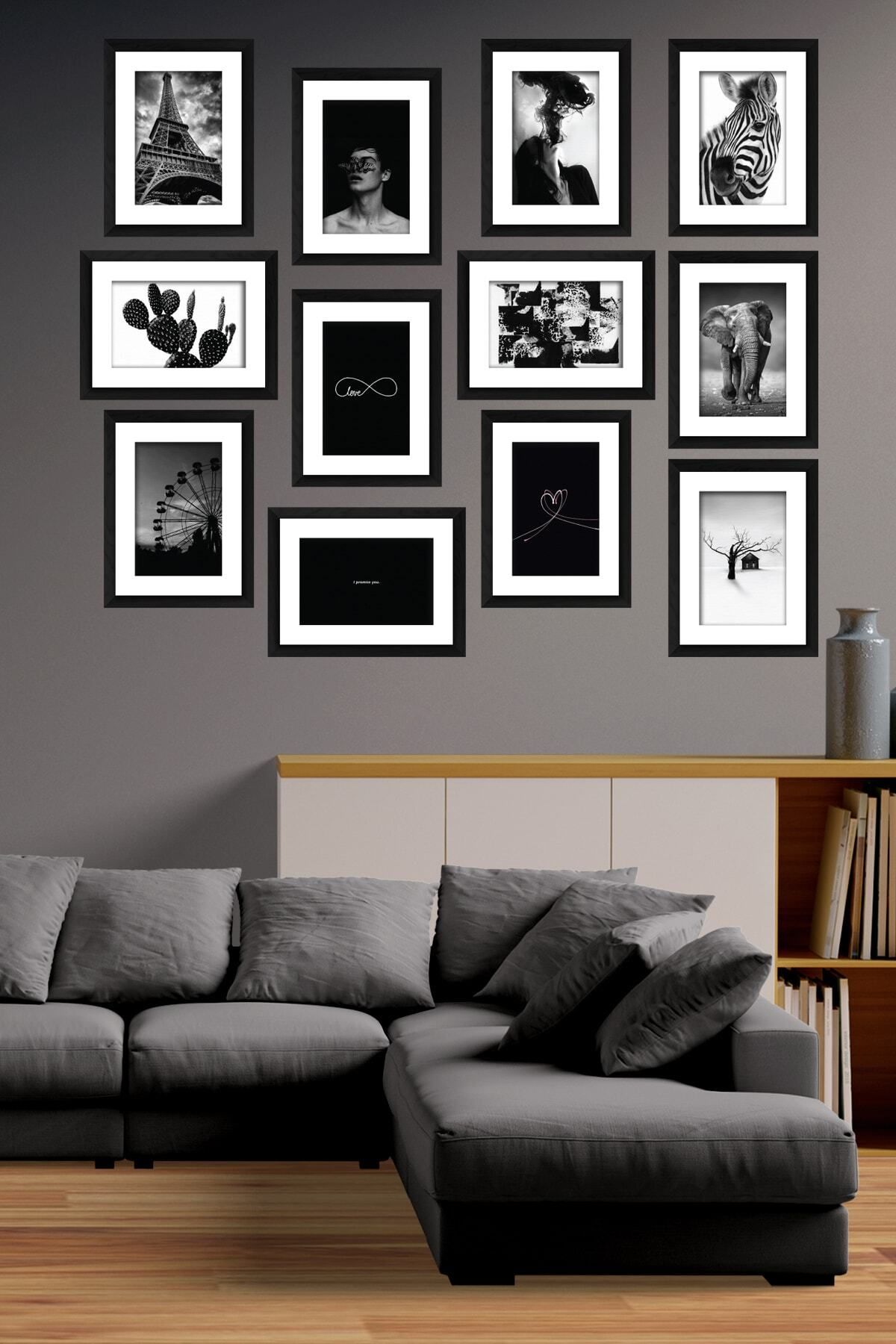 Pi Dekorasyon Modern Style 12 Parçalı Mdf Tablo Mck009