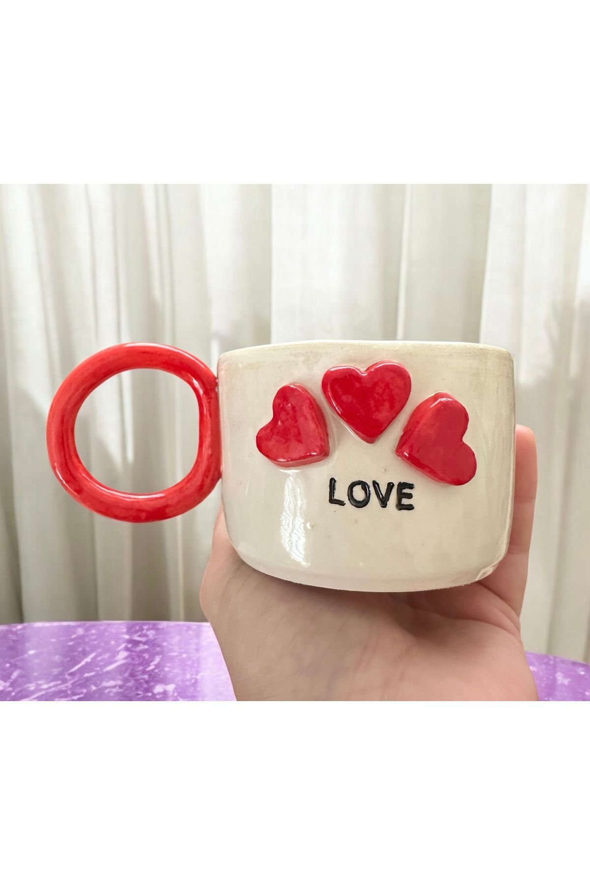 siyahdesign Love Seramik Kupa