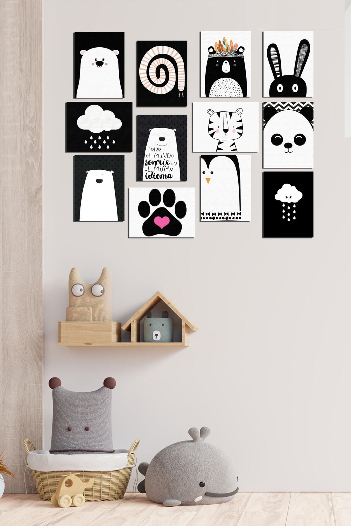 Pi Dekorasyon Modern Style 12 Parçalı Mdf Tablo Mck056