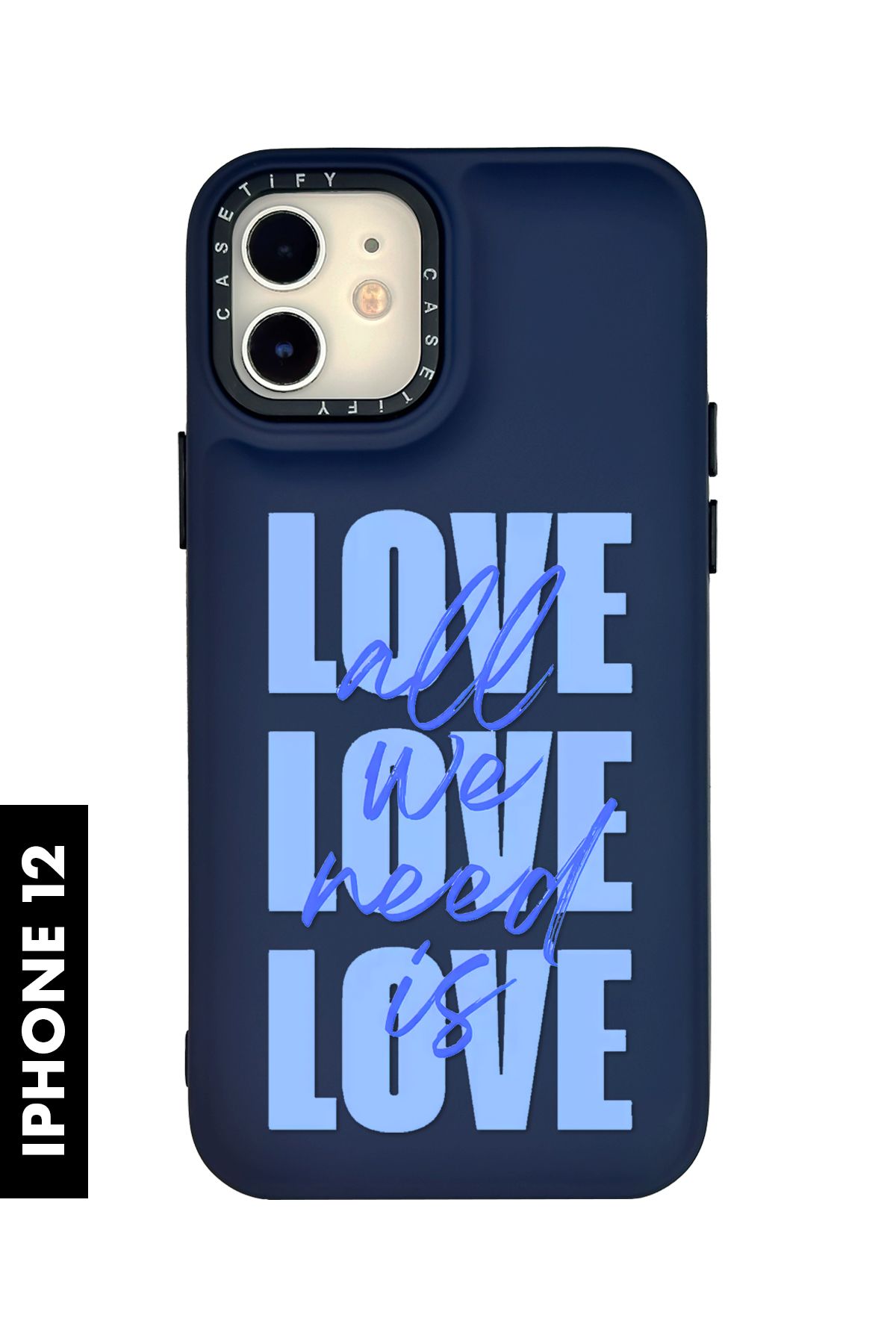mooodcase iPhone 12 / 12 Pro Uyumlu Need is Love Desenli Silikonlu Pillow Kılıf