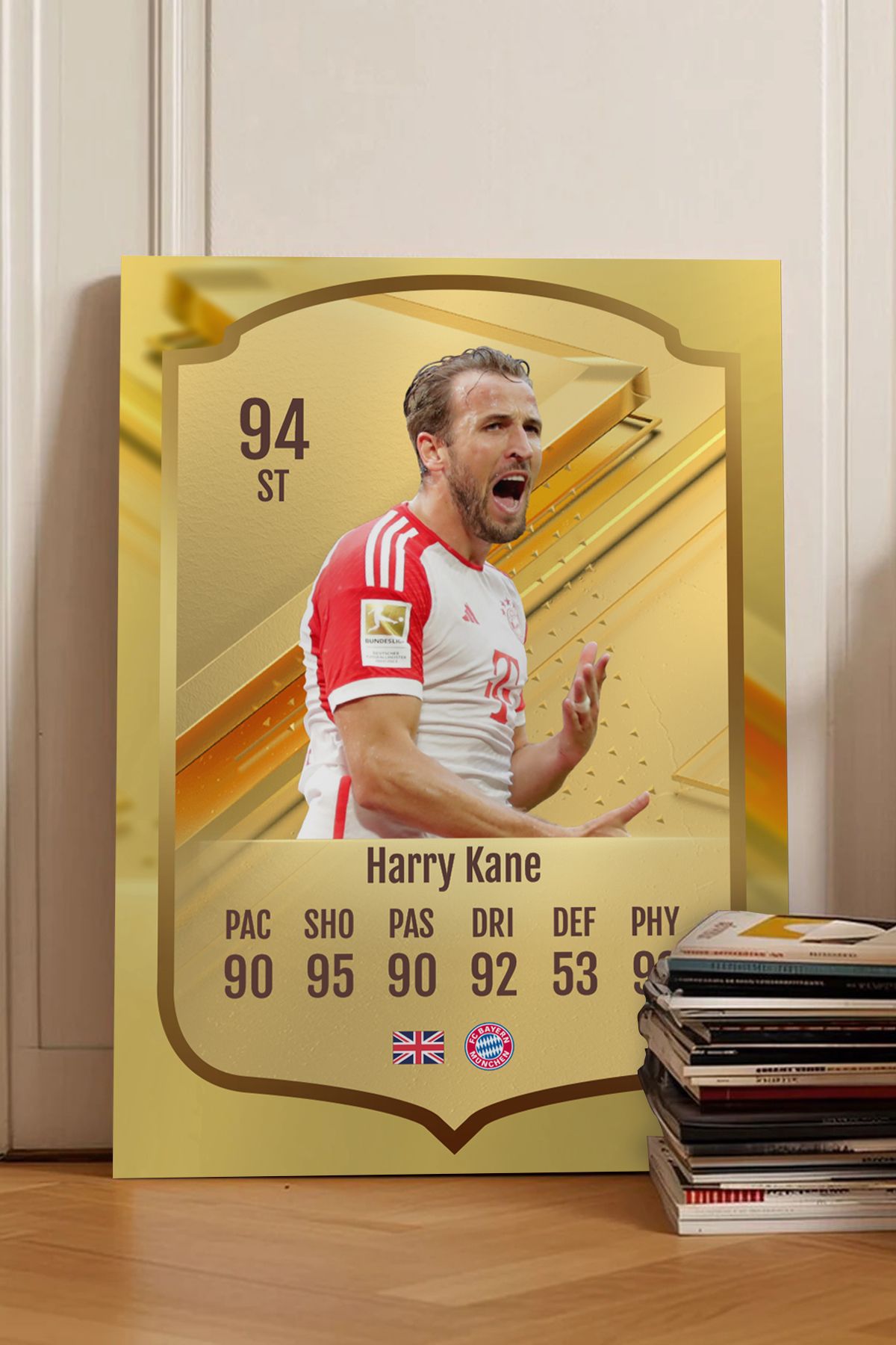 Pi Dekorasyon Futbolcu Fut Card mdf tablo serisi seti
