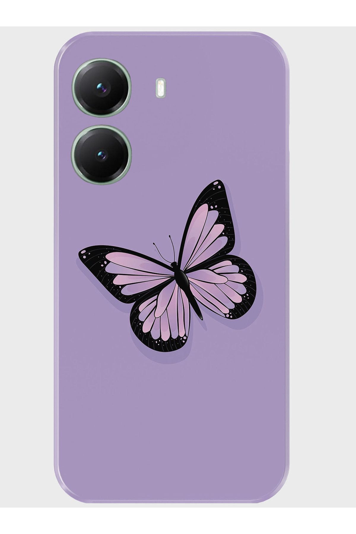 Activist Xiaomi Poco X7 Pro Kılıf Kamera Korumalı Baskılı Silikon Kapak - morkelebek