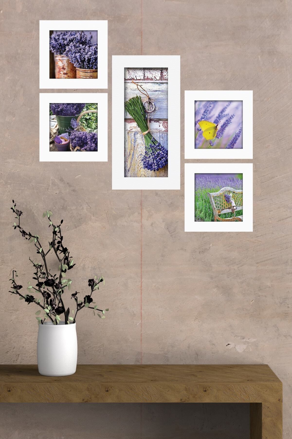 Pi Dekorasyon Collage Style 5 Parçalı Mdf Tablo Atf285