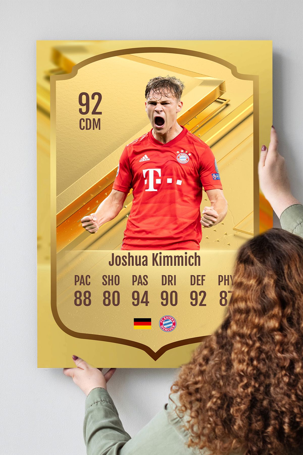 Pi Dekorasyon Futbolcu Fut Card mdf tablo serisi seti