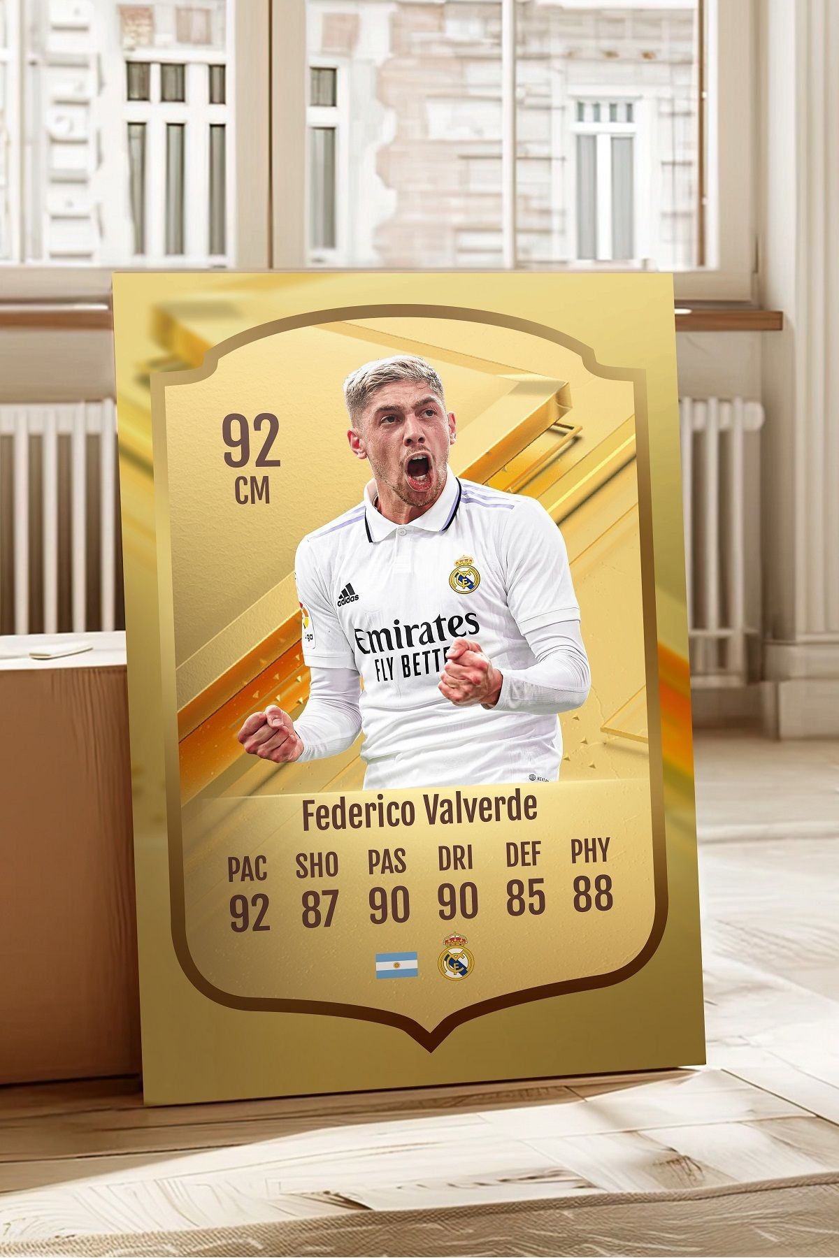 Pi Dekorasyon Futbolcu Fut Card mdf tablo serisi seti