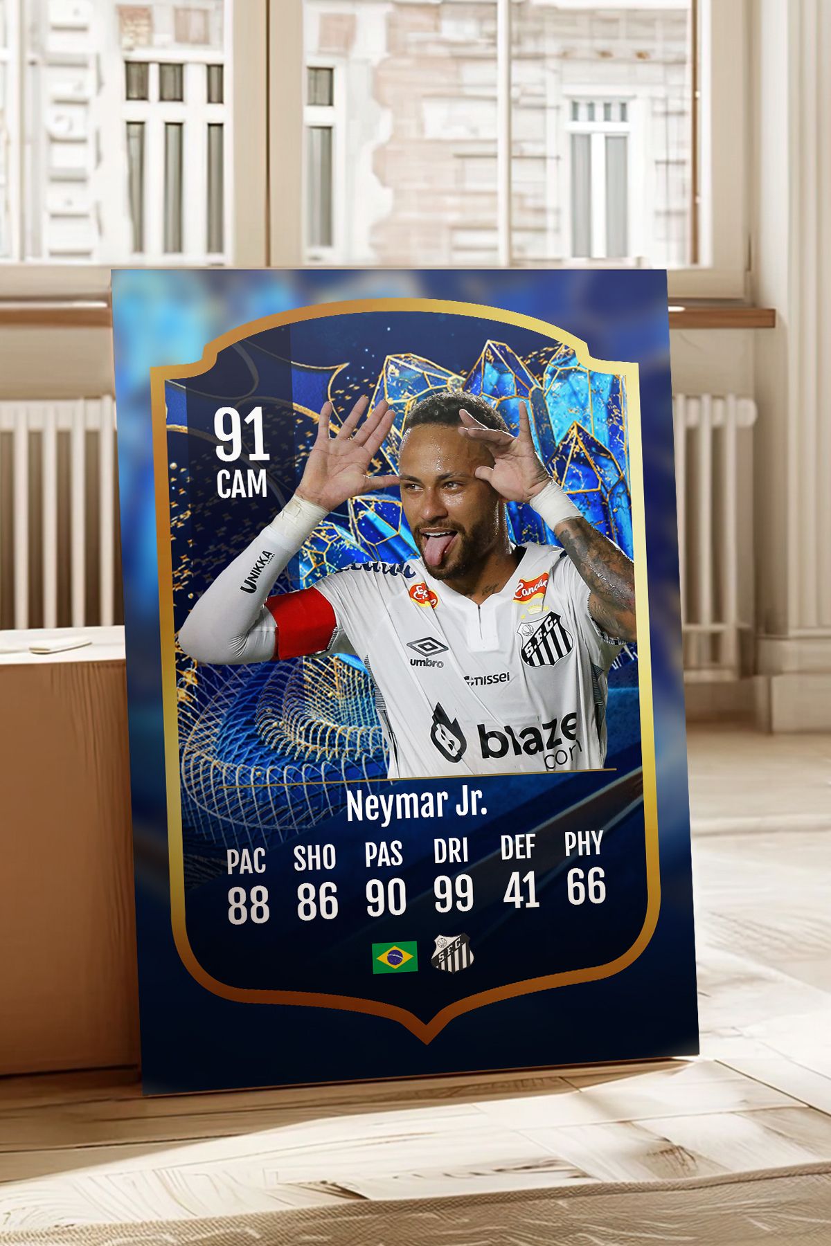 Pi Dekorasyon Futbolcu Fut Card mdf tablo serisi seti