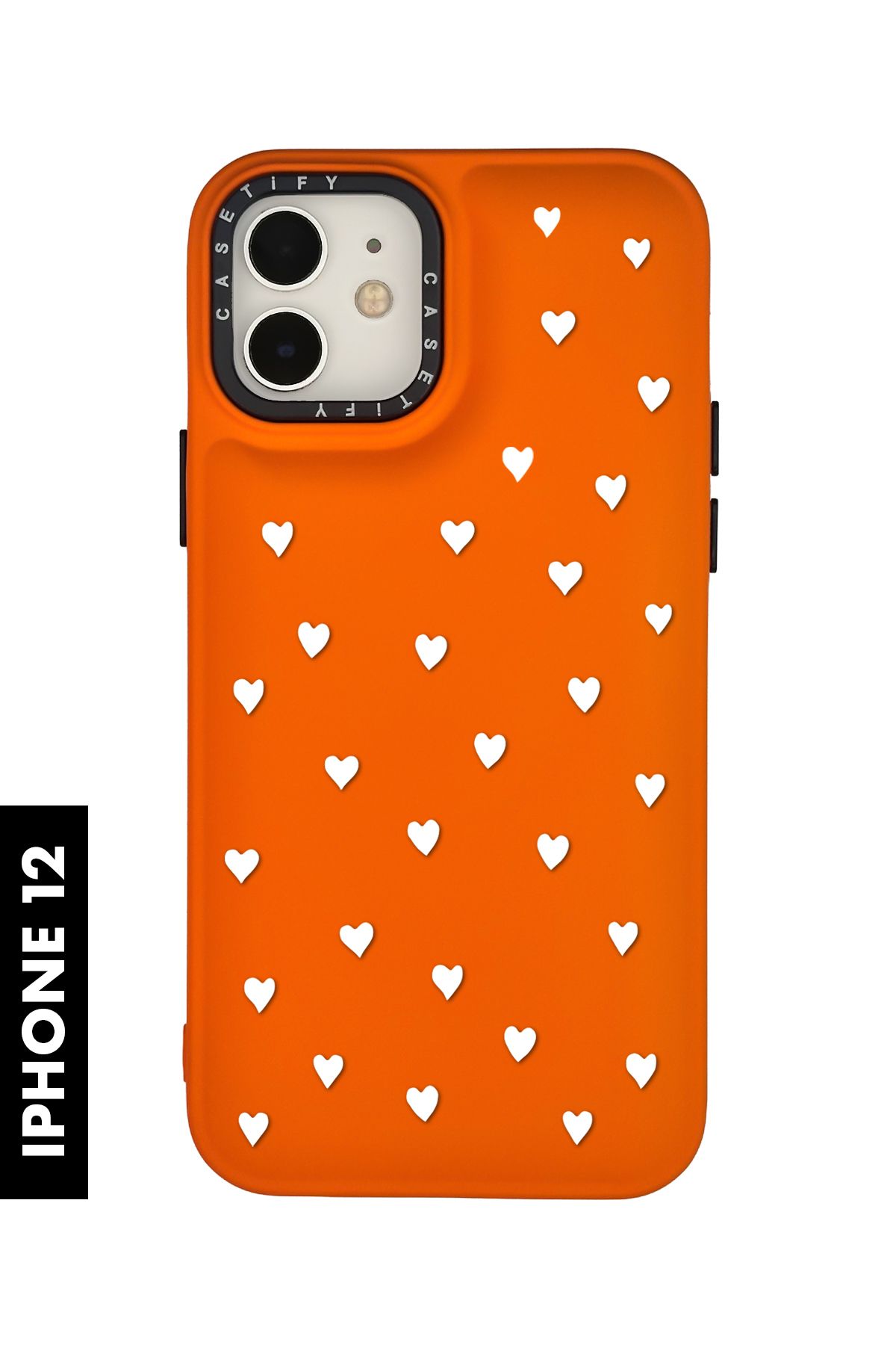 mooodcase iPhone 11 Uyumlu Beyaz Kalpler Desenli Silikonlu Pillow Kılıf