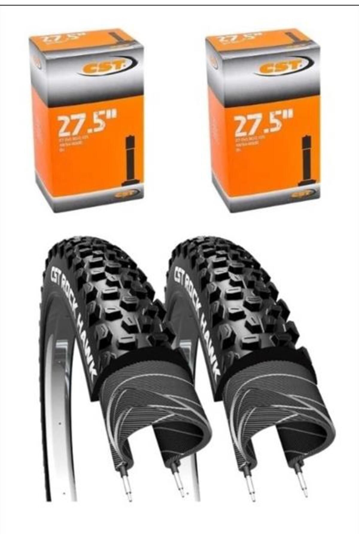 SerenityHaven Rock Hawk 27.5 X 2.25 Mtb Bisiklet Lastik Seti 2iç + 2dış