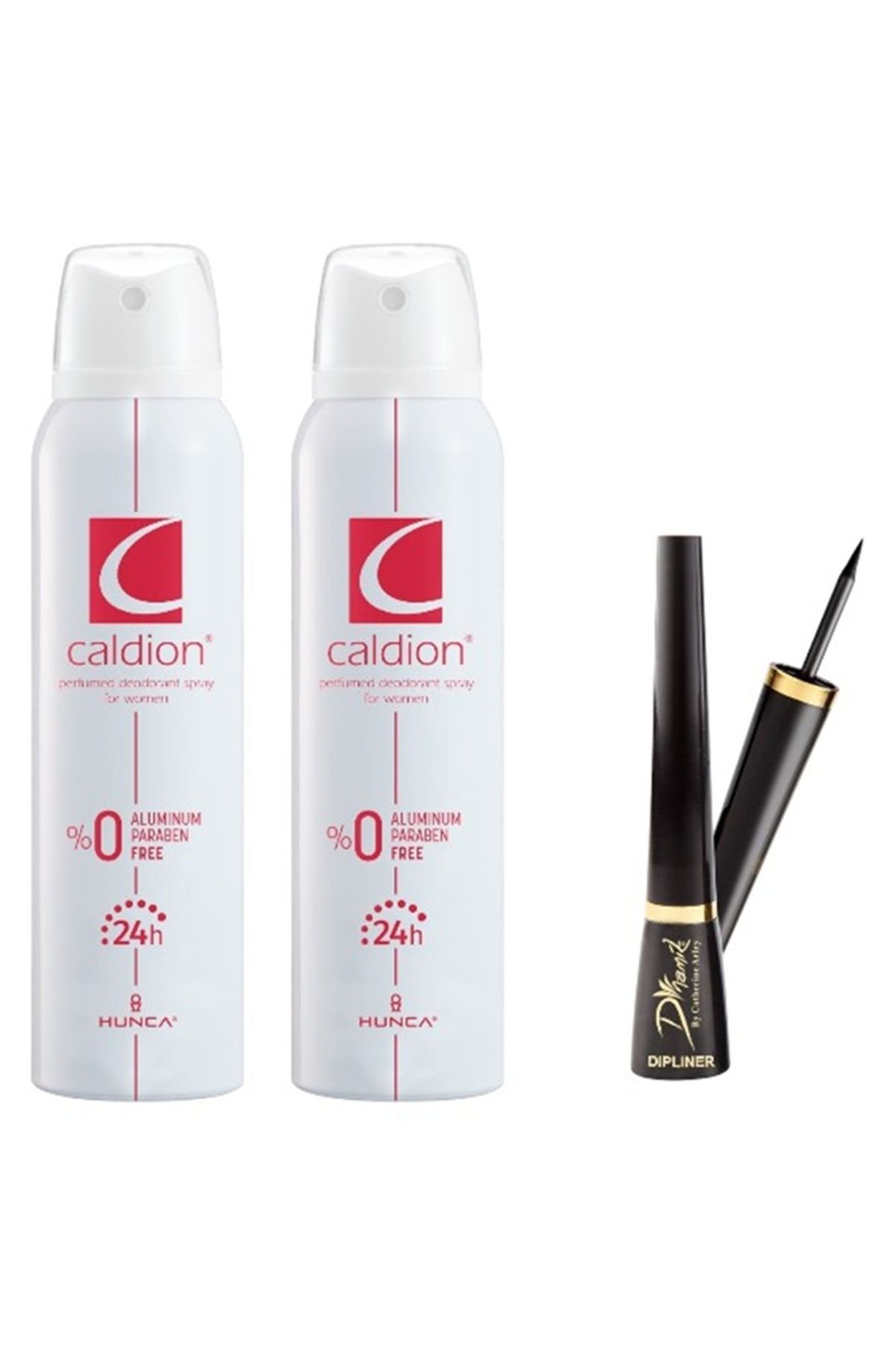 Caldion Kadın Deodorant 150 ml 2 Adet + C.arley Dipliner (Siyah)