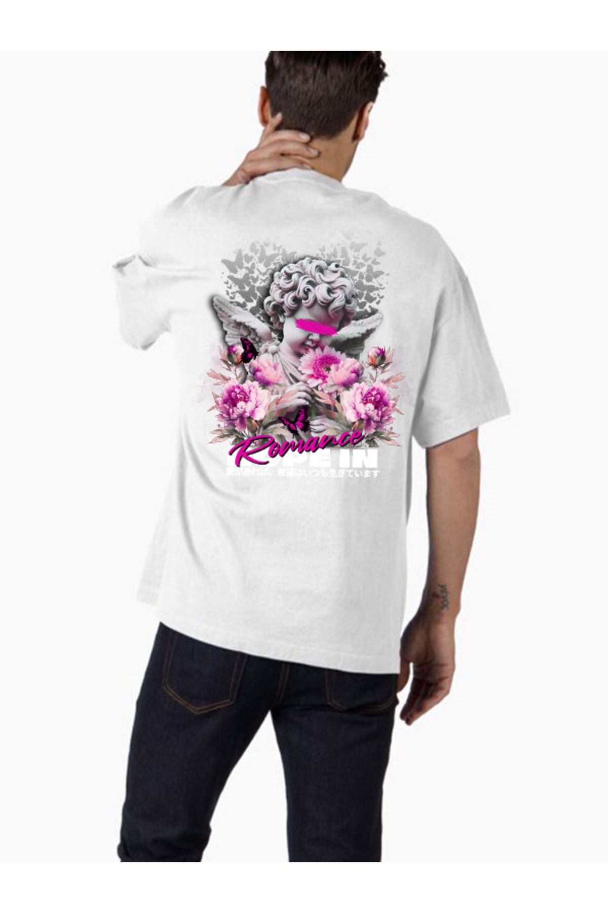 COMVİCHO Unisex streetwear52 Tasarım Baskılı Oversize T-Shirt