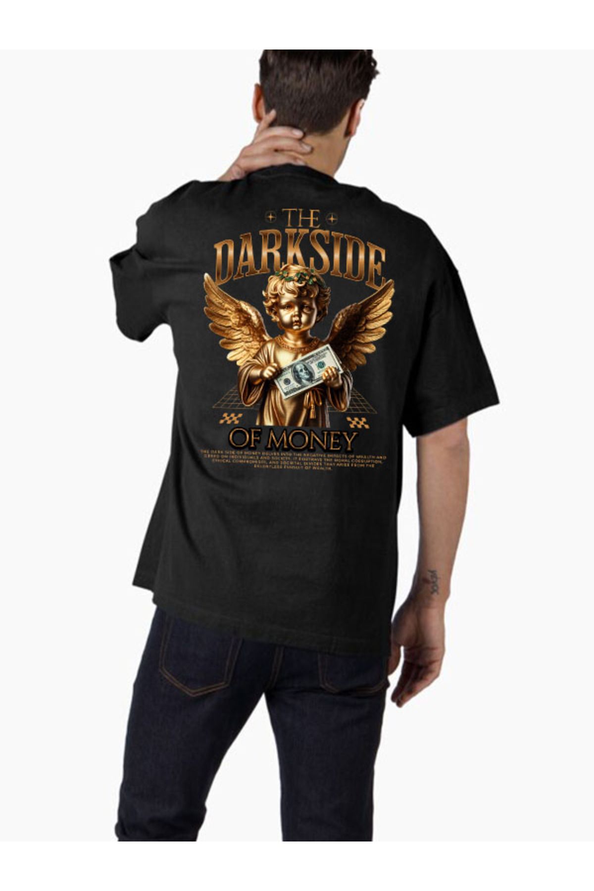 COMVİCHO Unisex streetwear115 Tasarım Baskılı Oversize T-Shirt