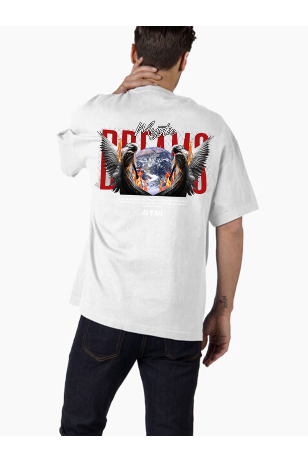 COMVİCHO Unisex streetwear16 Tasarım Baskılı Oversize T-Shirt