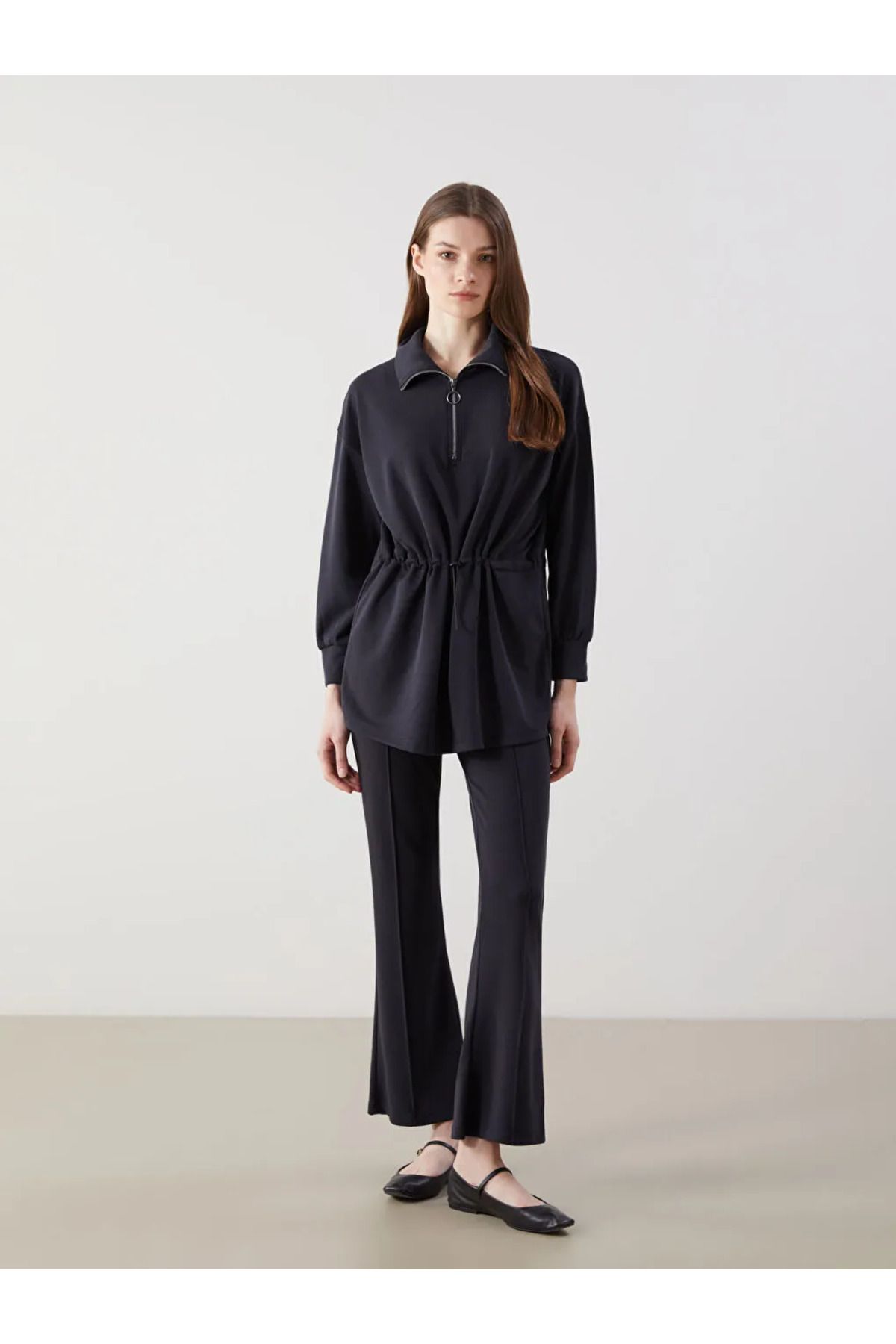 LC Waikiki LCW Modest Antrasit Modal Karışımlı Kadın Pantolon