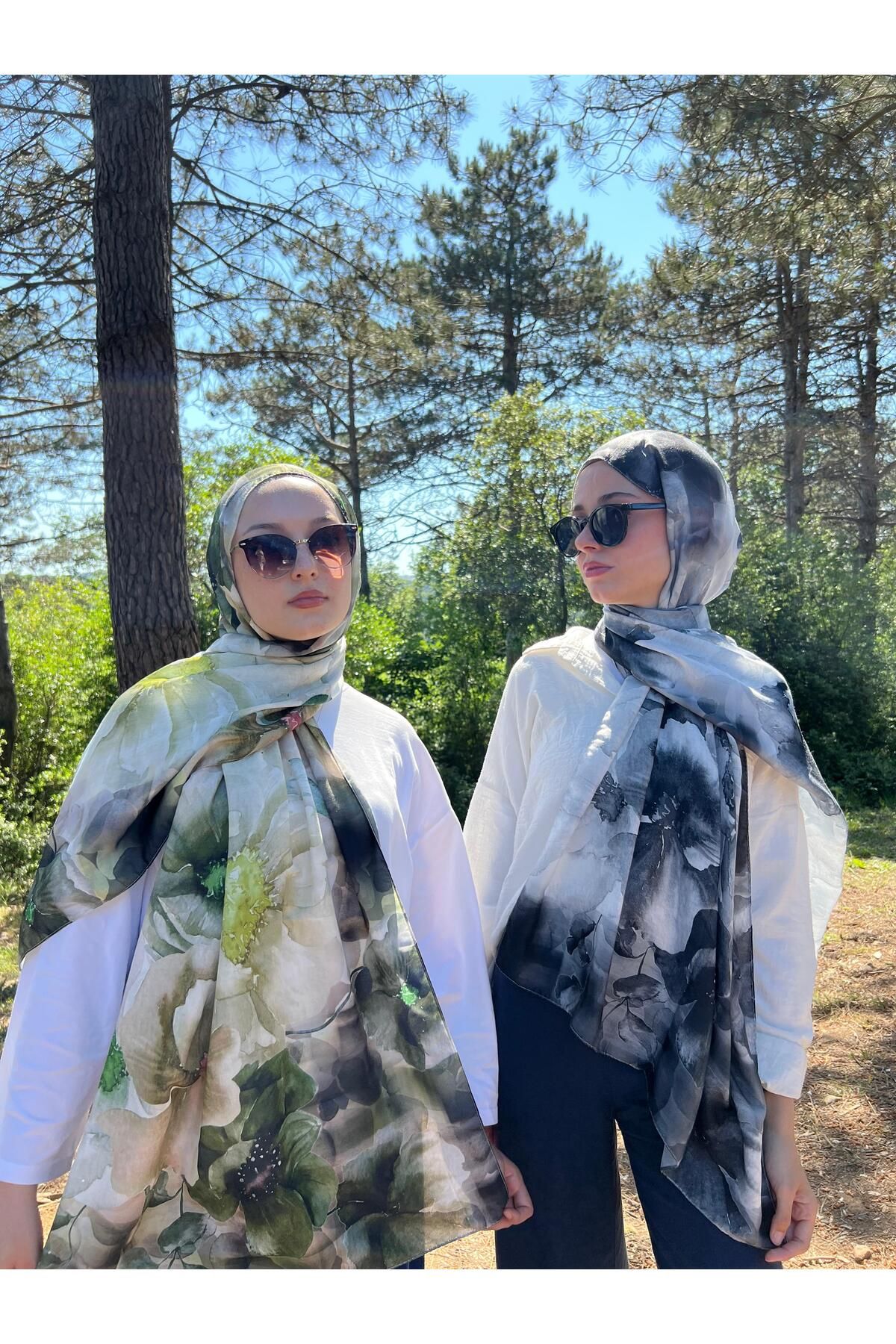 YILDIZ SCARFS Çiçek Desen Soft Pamuk Şal