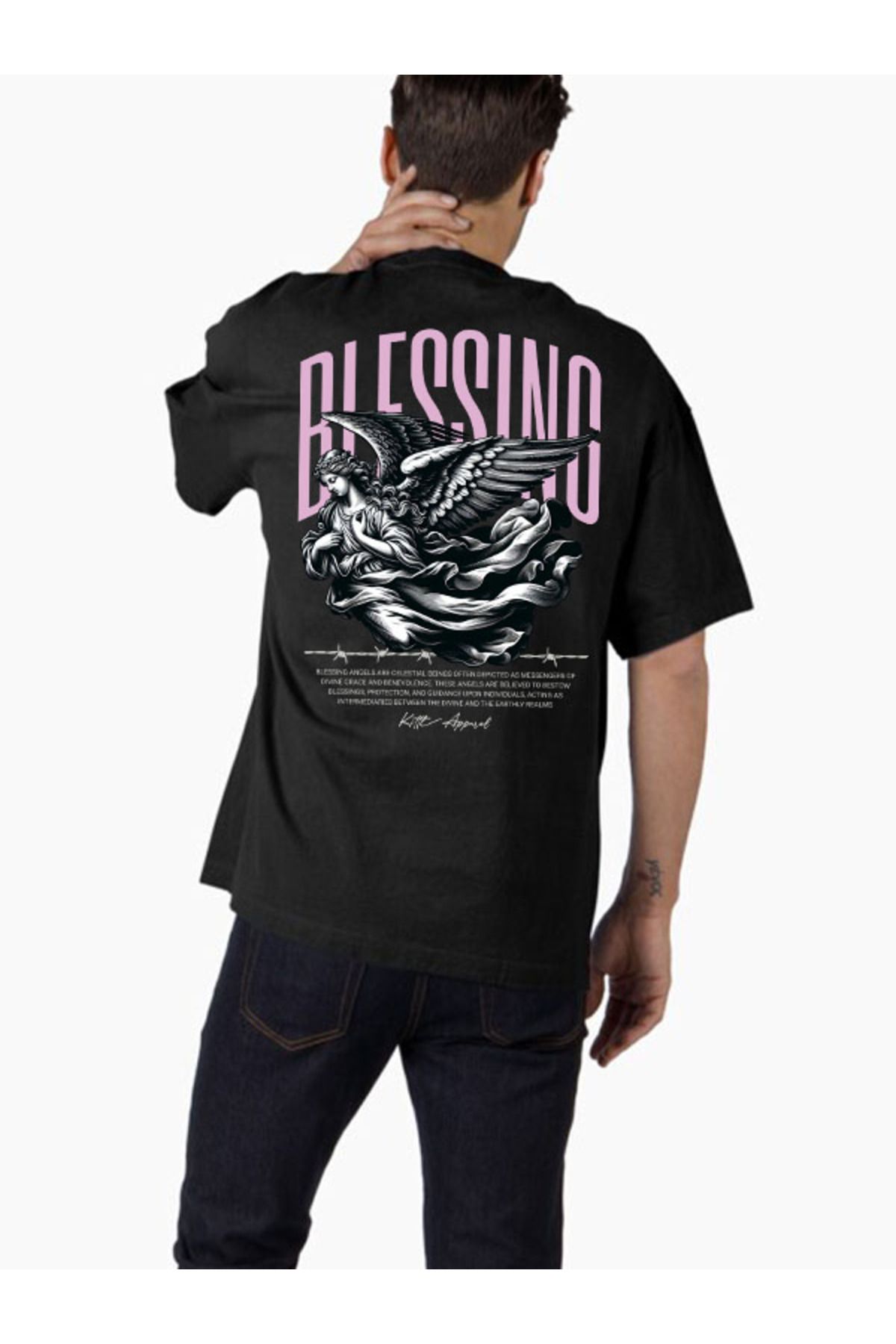 COMVİCHO Unisex streetwear84 Tasarım Baskılı Oversize T-Shirt