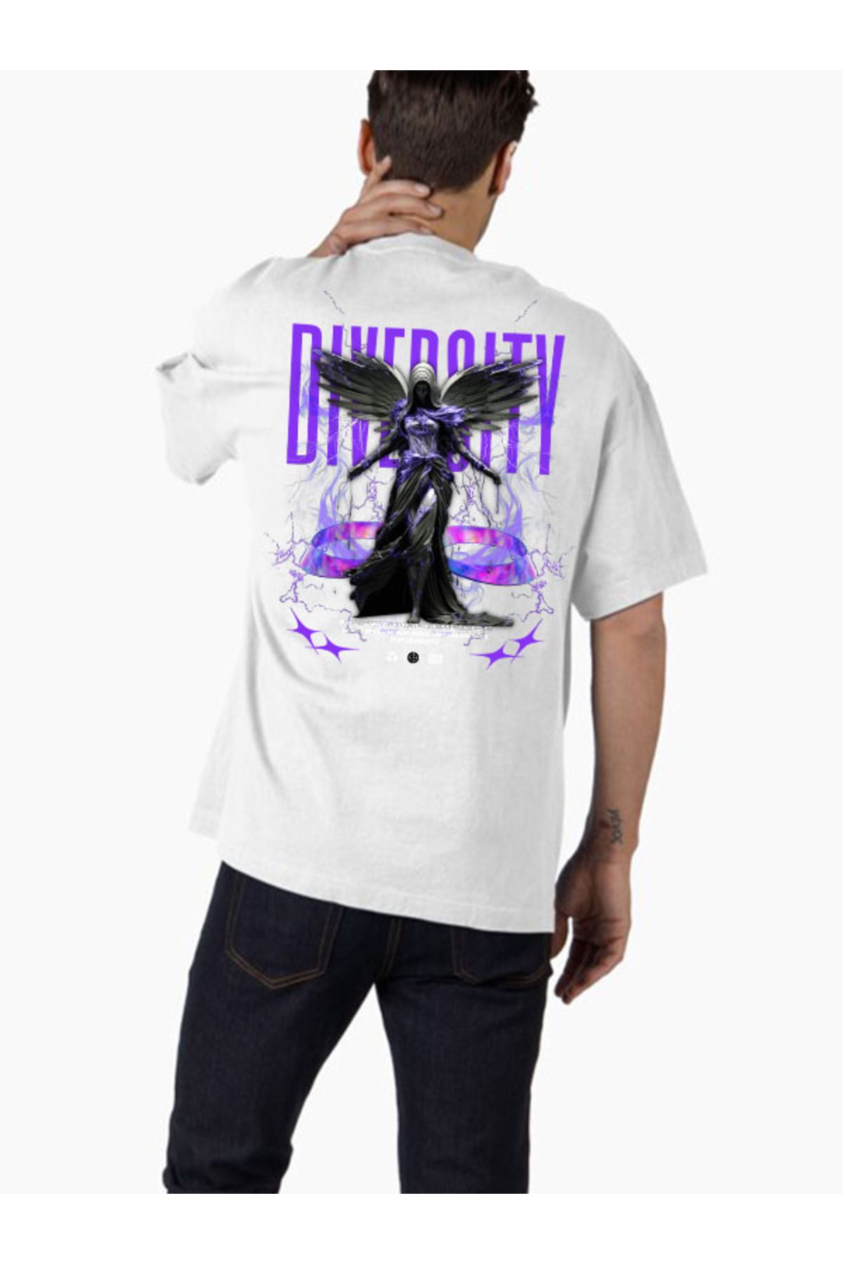 COMVİCHO Unisex streetwear20 Tasarım Baskılı Oversize T-Shirt
