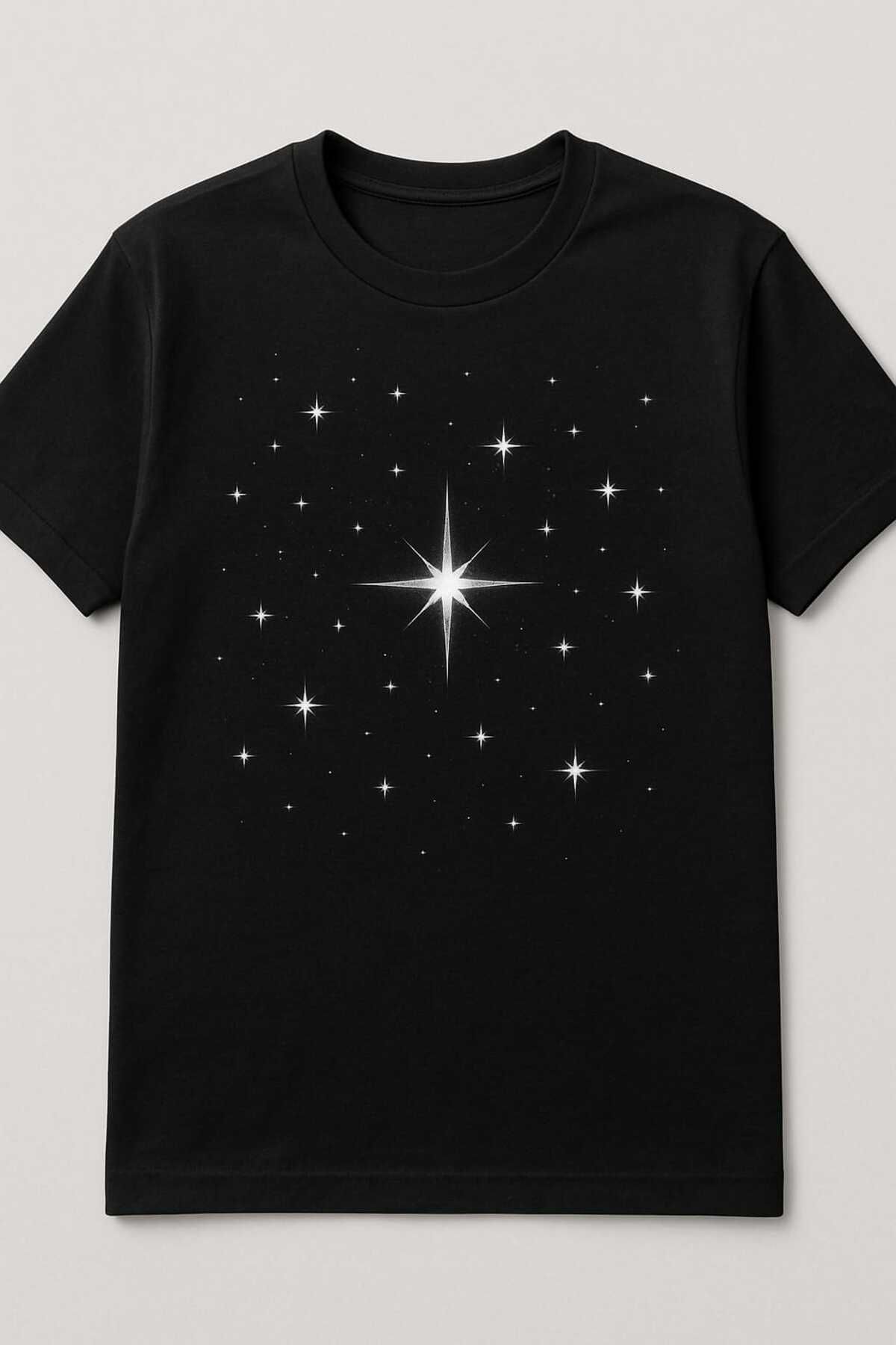 MAGORS GraffTee Siyah Yıldız Baskılı T-shirt