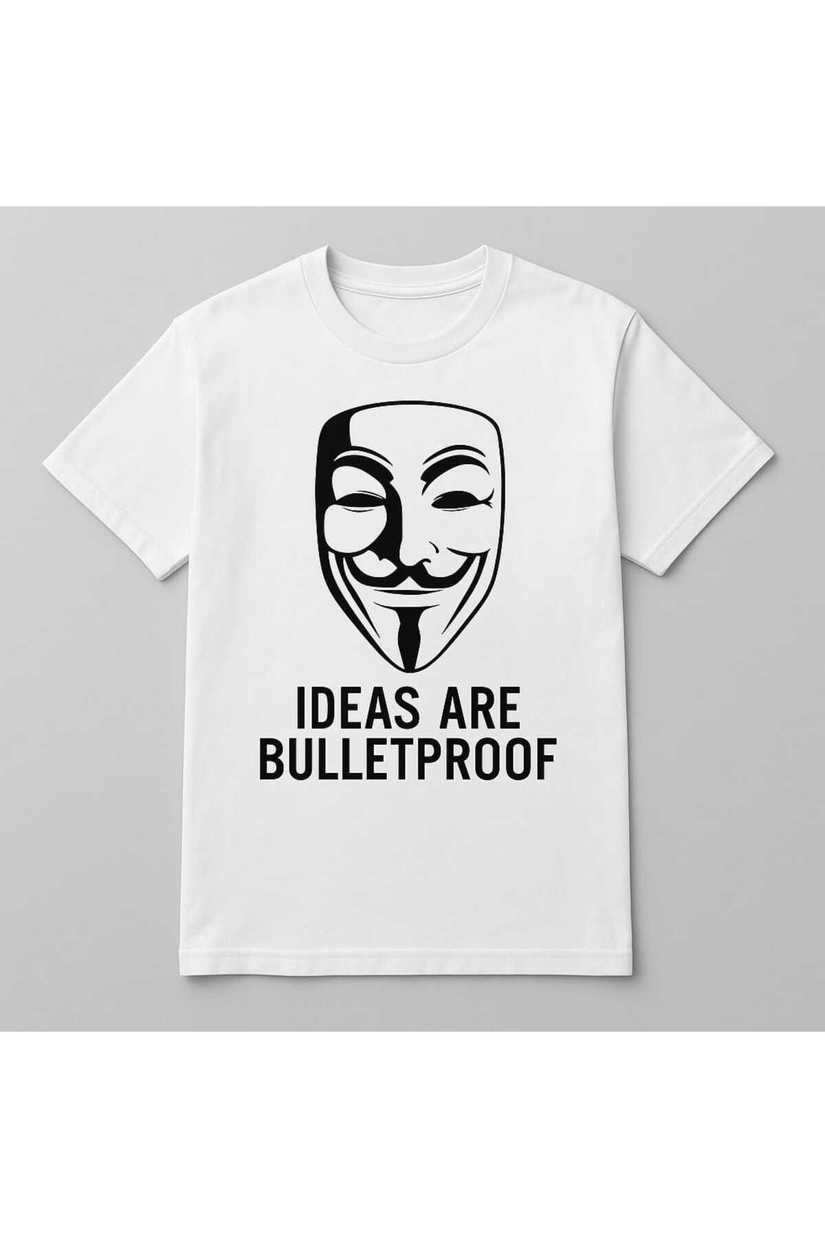 MAGORS GraffTee Vendetta Baskılı Beyaz T-shirt