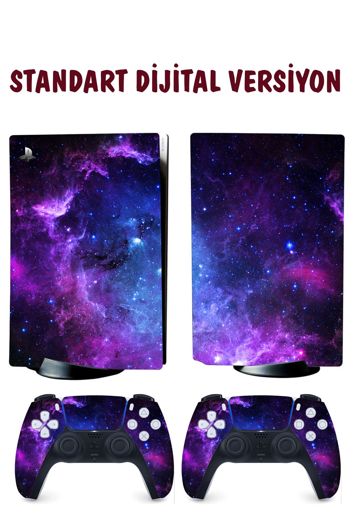 KT Decor Galaksi Playstation 5 Full Sticker Kaplama Seti