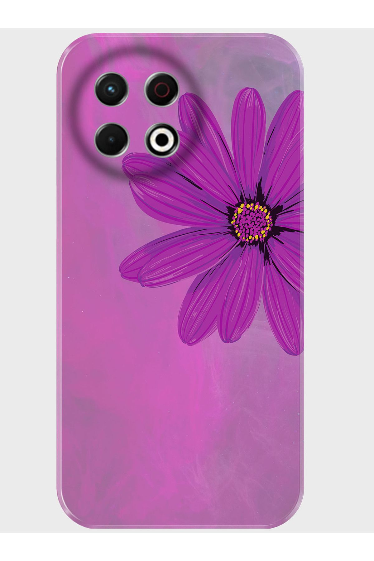 Activist Tecno Spark 30 Pro Kılıf Kamera Korumalı Baskılı Silikon Kapak - purpleflower